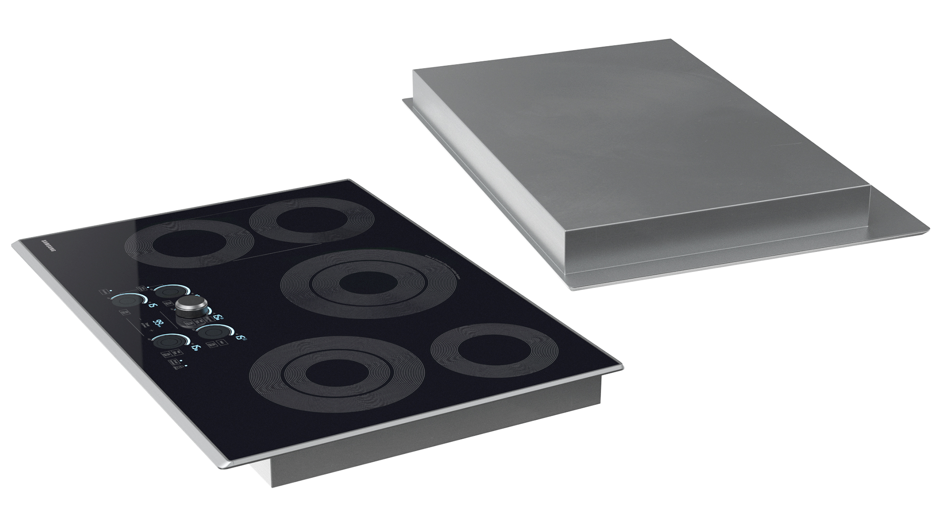 3D Smart Electric Countertop Stove Gray