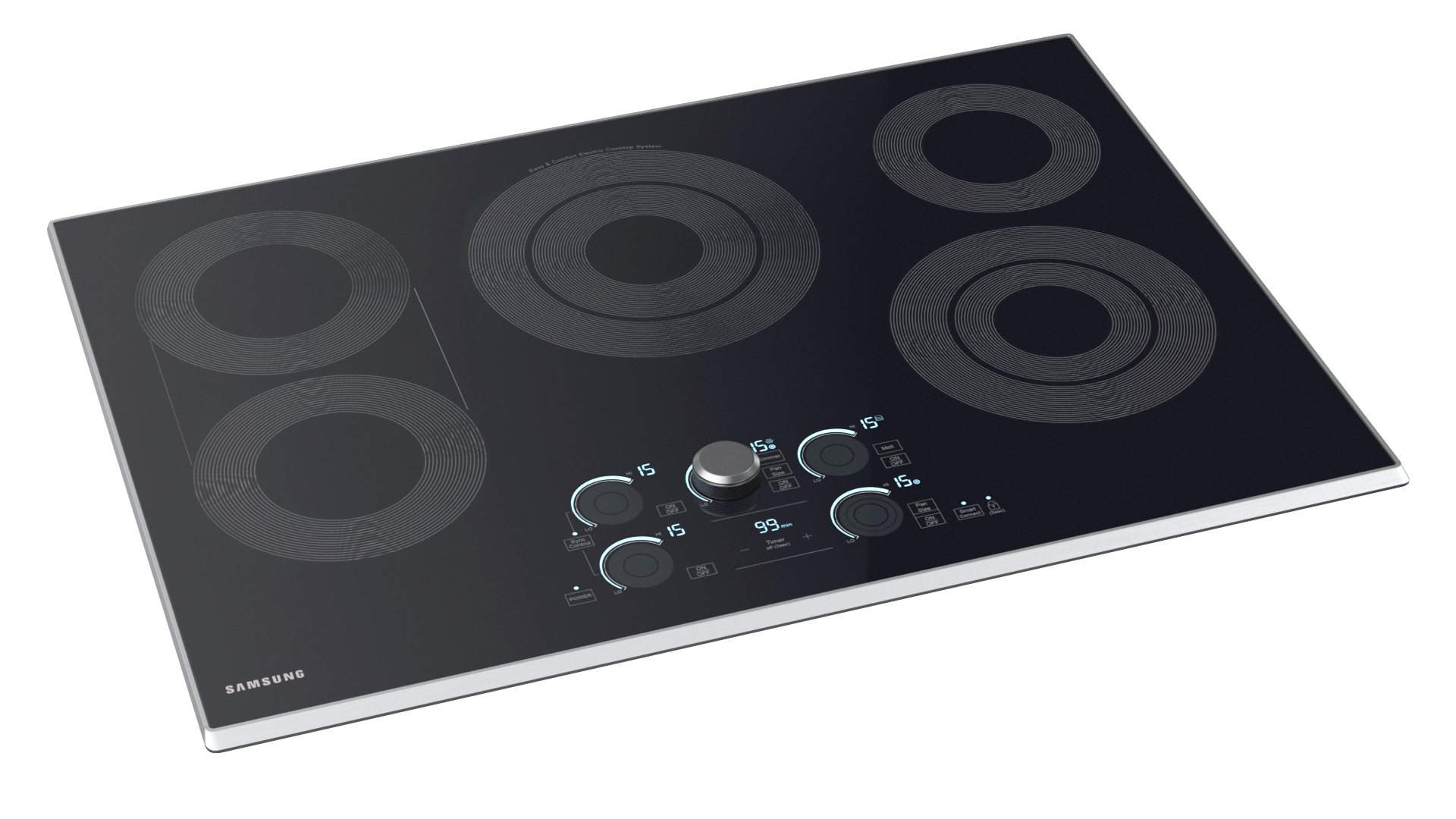 3D Smart Electric Countertop Stove Gray