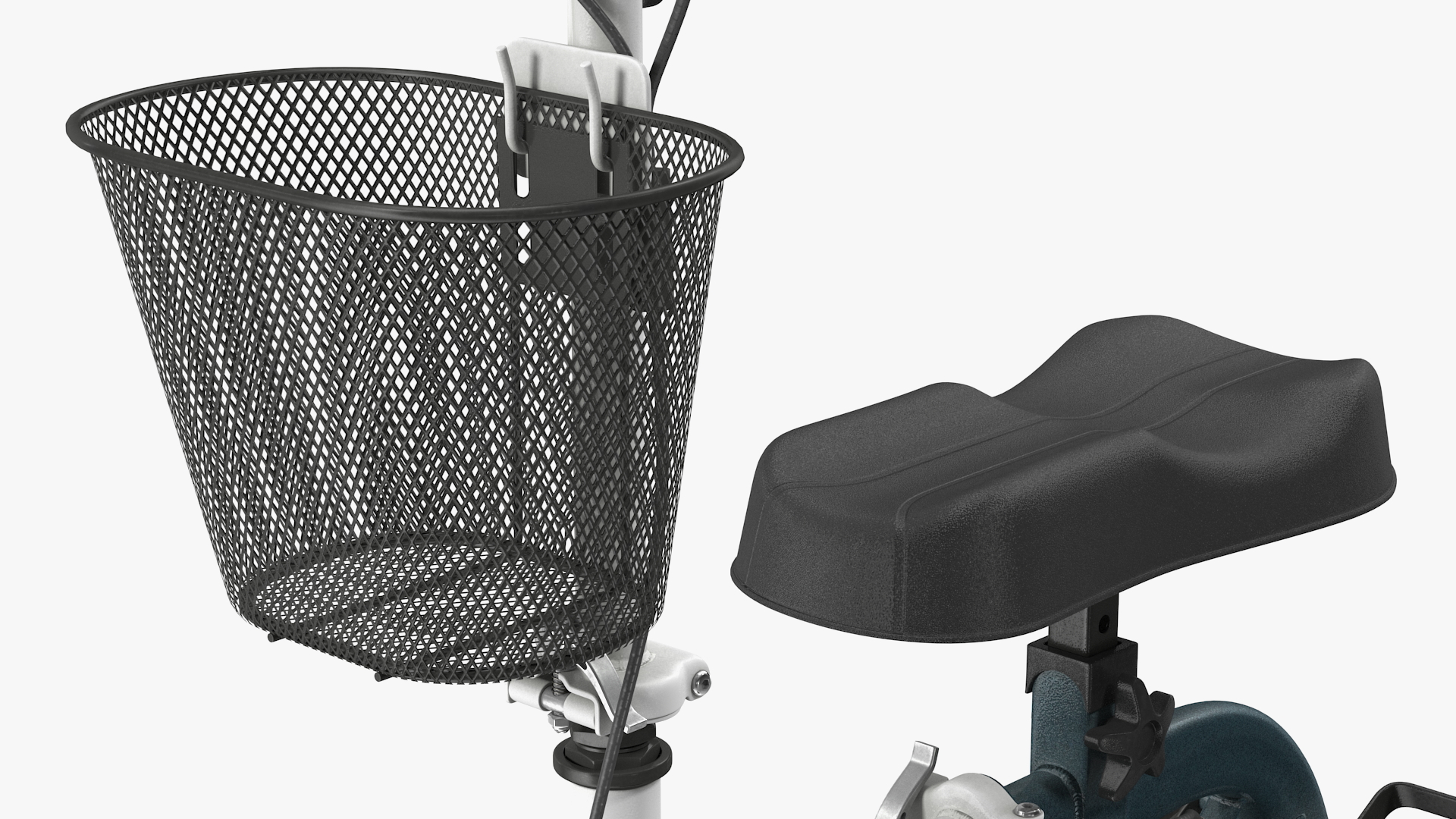3D model Knee Scooter White Rigged
