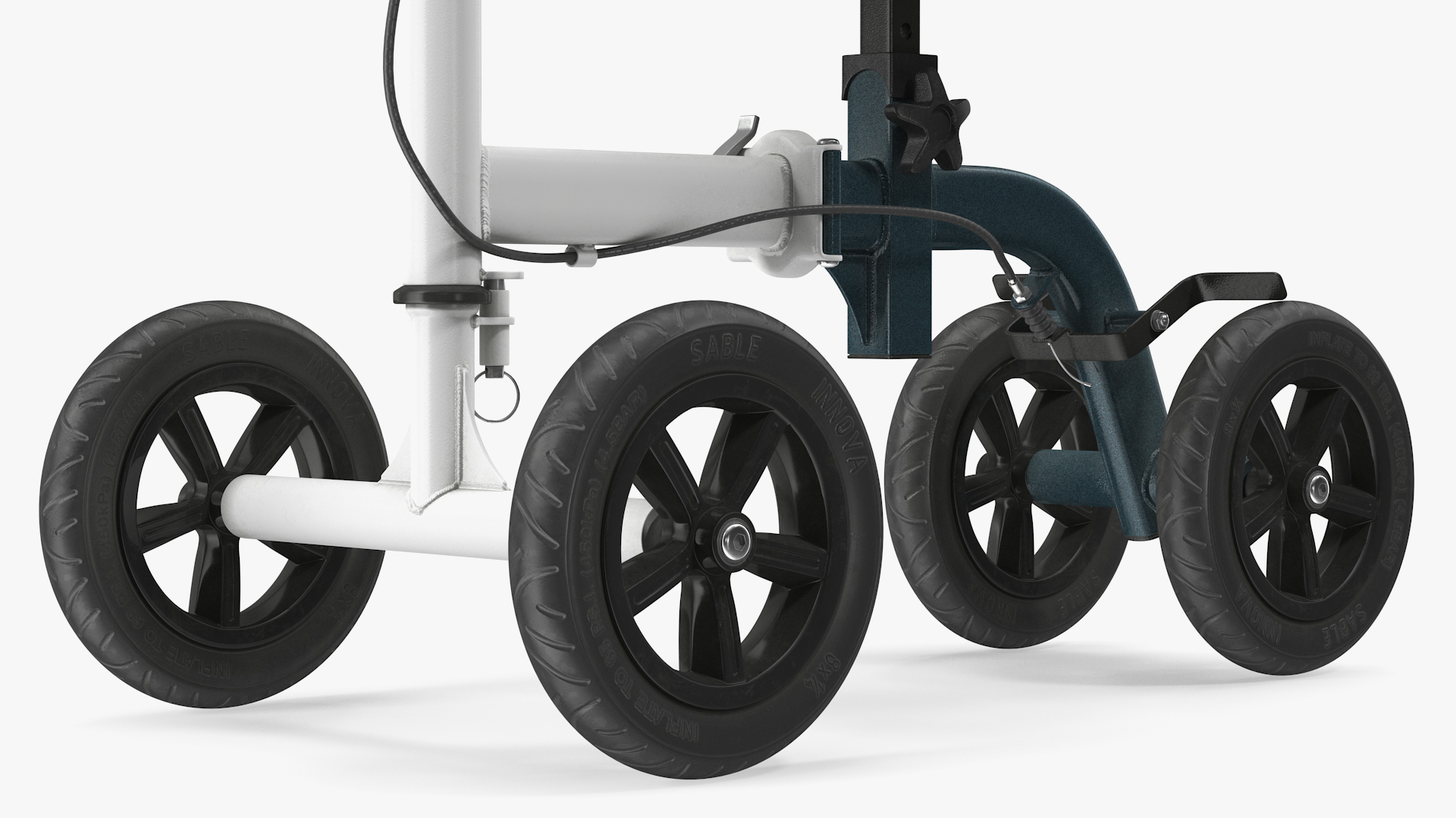 3D model Knee Scooter White Rigged