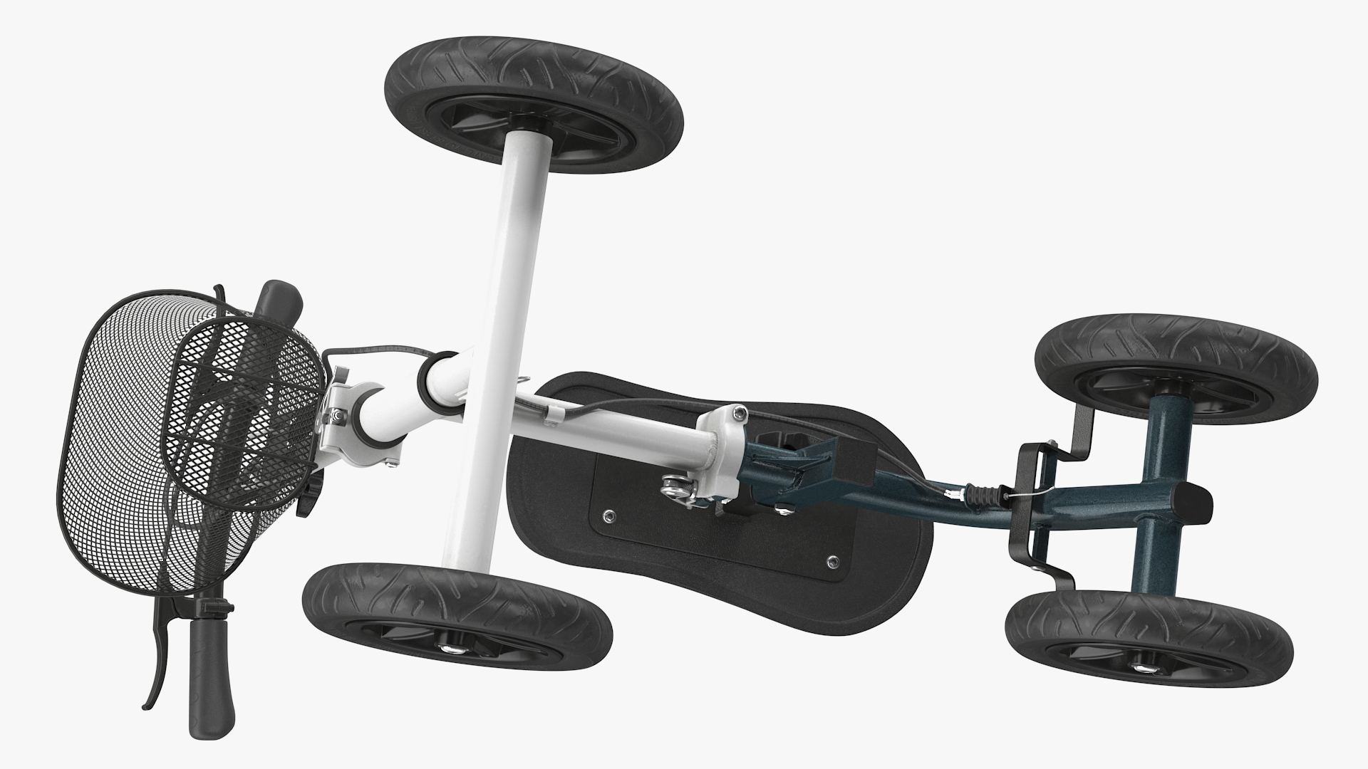 3D model Knee Scooter White Rigged