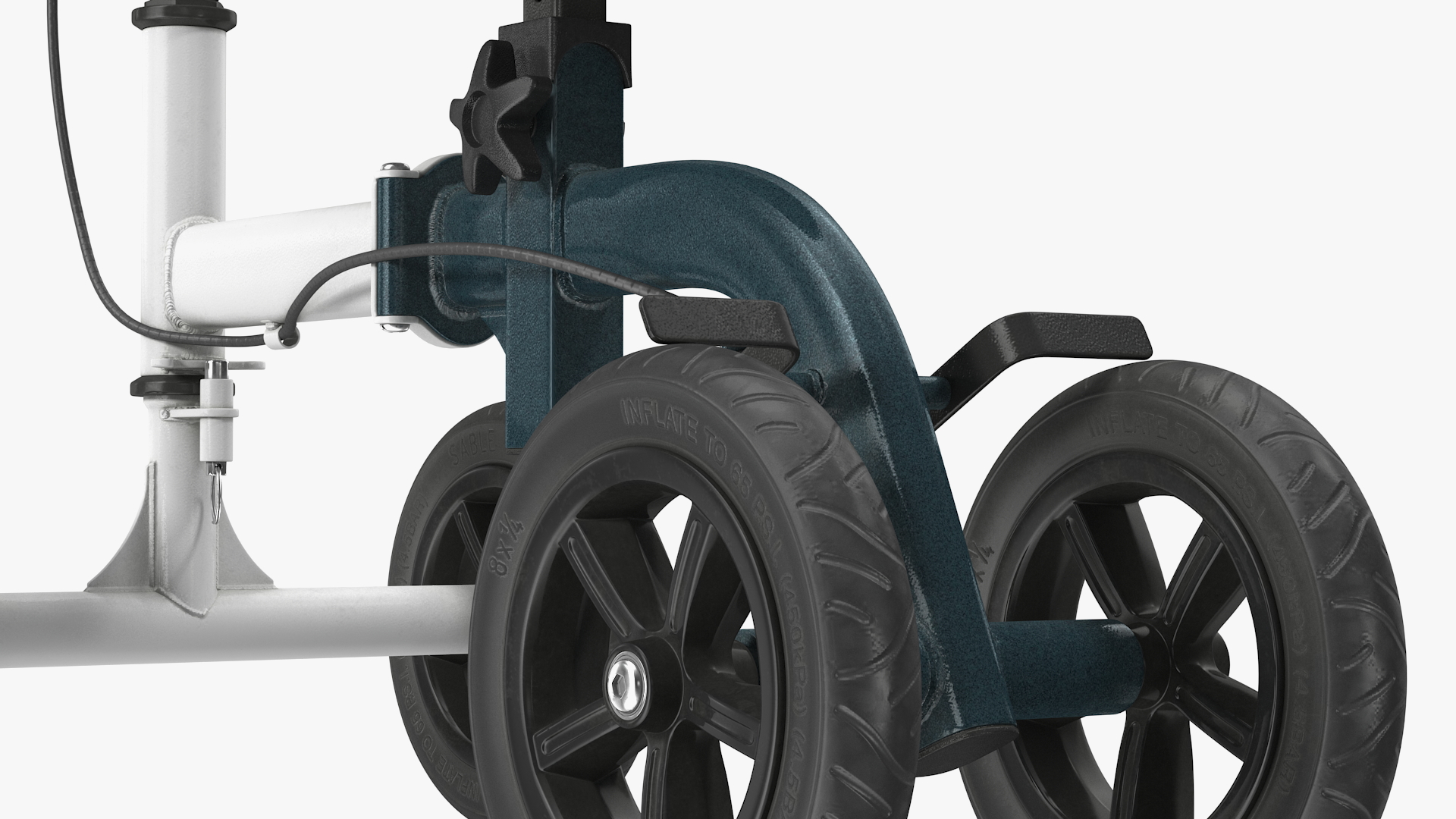 3D model Knee Scooter White Rigged