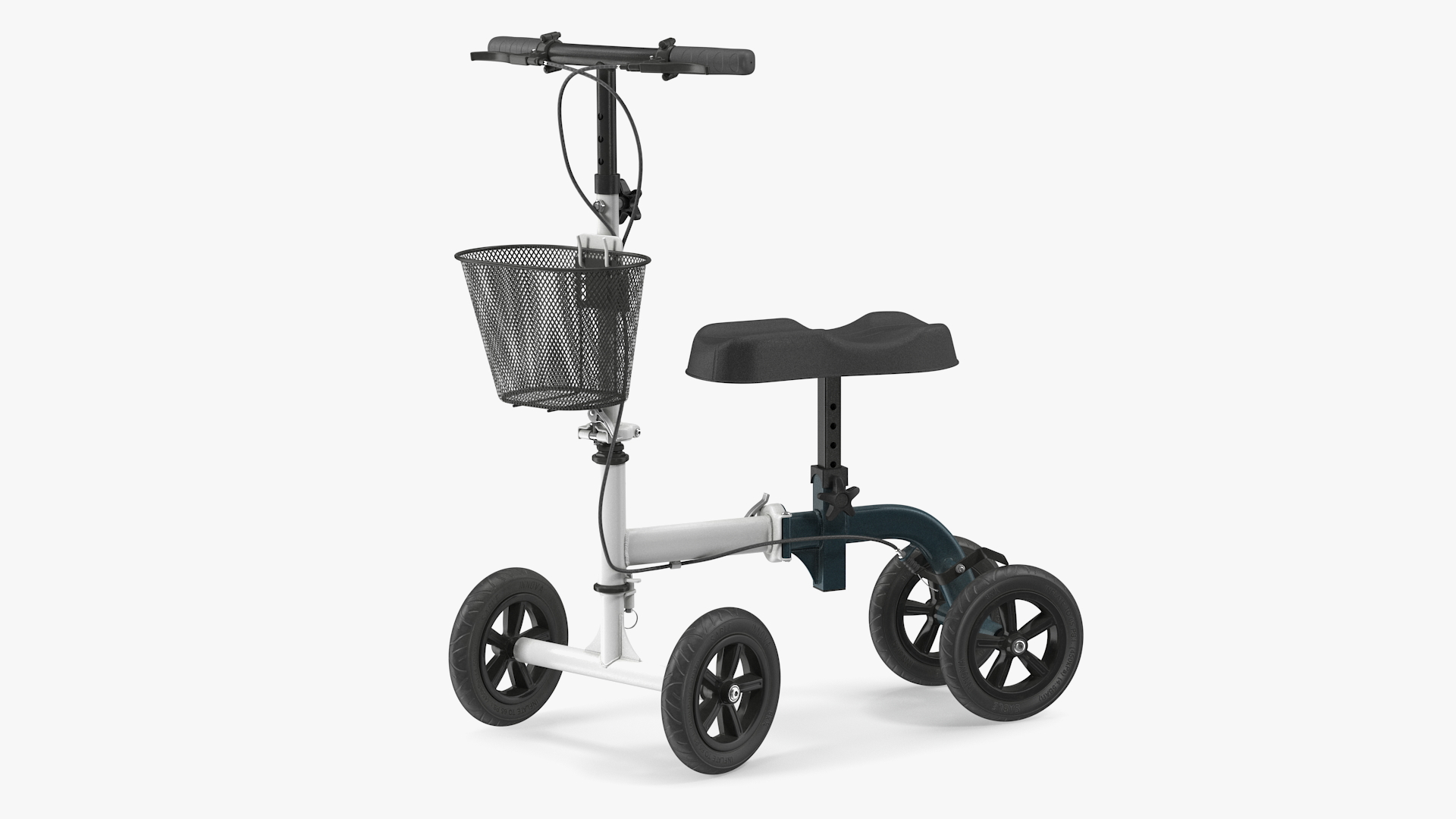 3D model Knee Scooter White Rigged