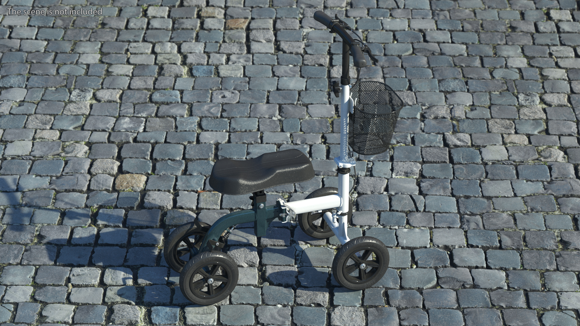 3D model Knee Scooter White Rigged