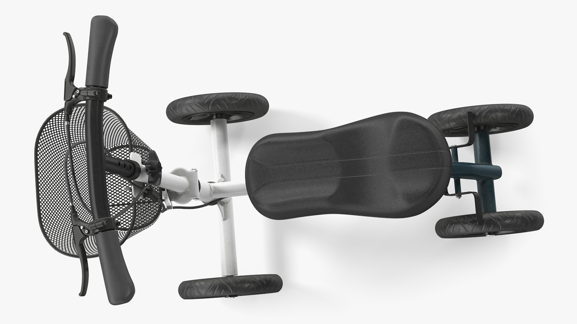 3D model Knee Scooter White Rigged