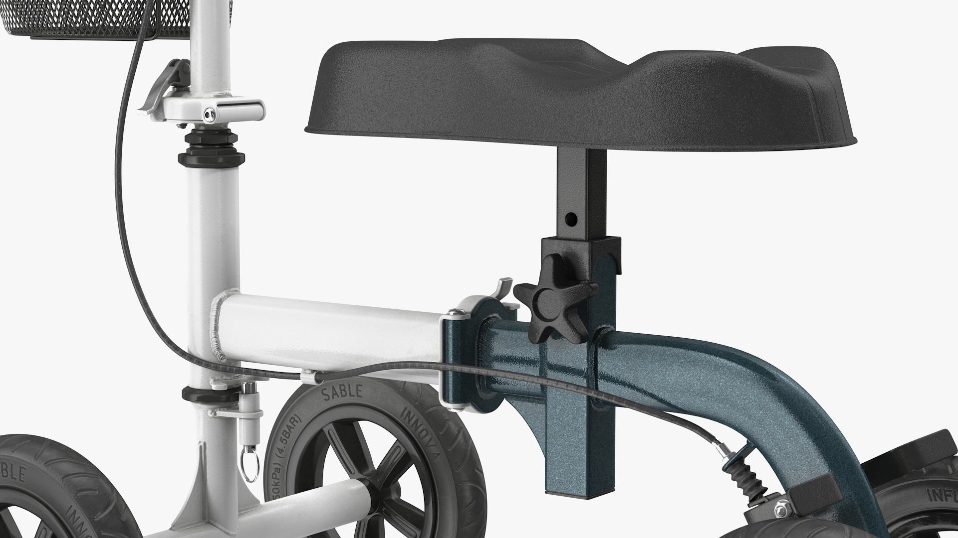 3D model Knee Scooter White Rigged