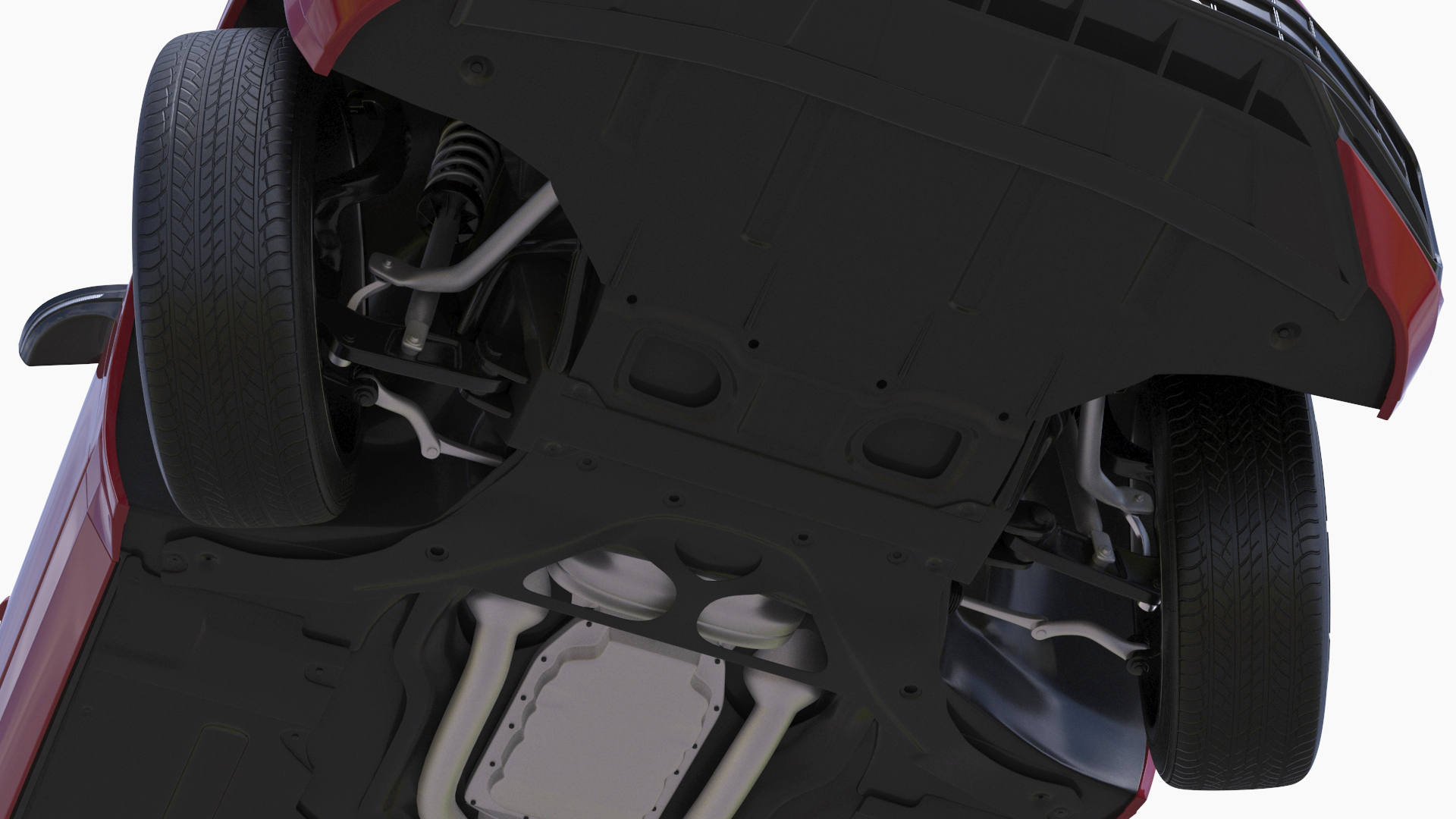 Volkswagen Touareg 2024 Red Lights On Rigged 3D model