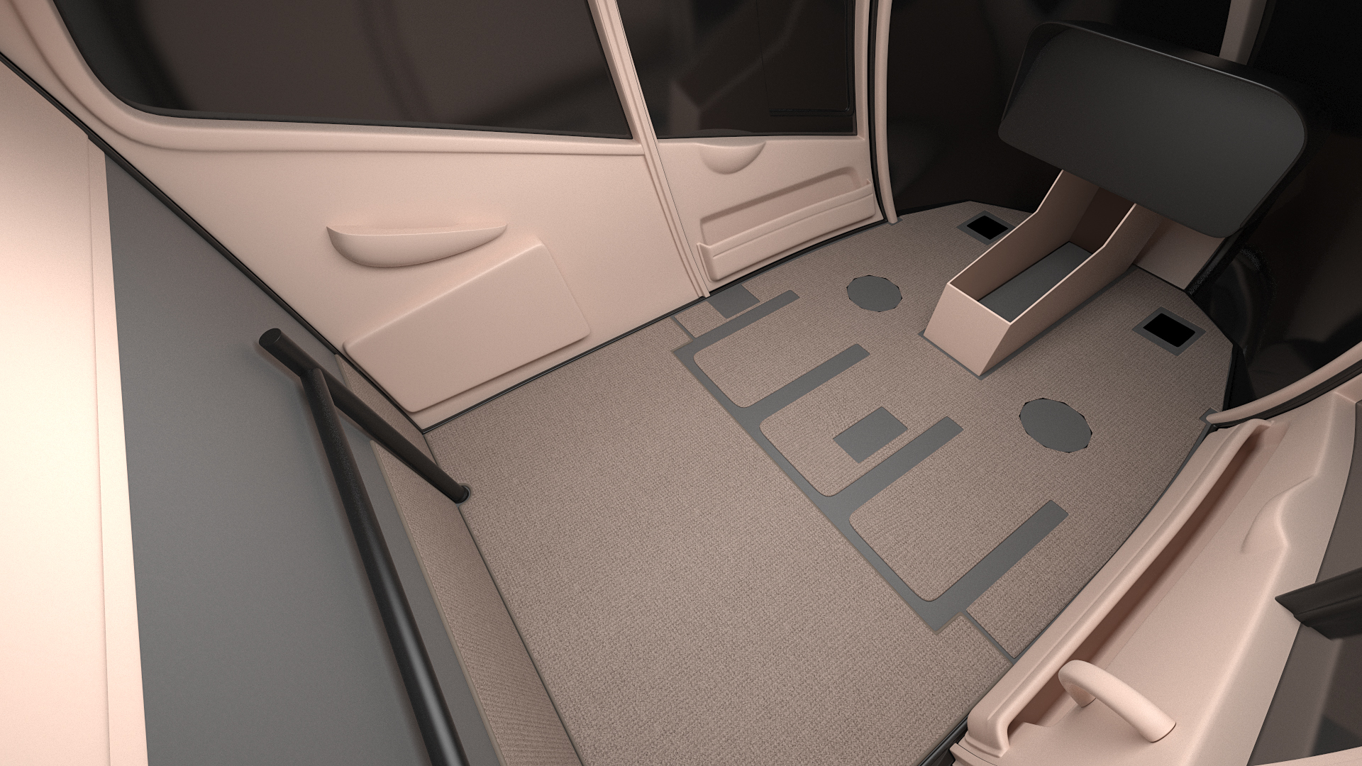 3D model Eurocopter EC120 Colibri Simple Interior