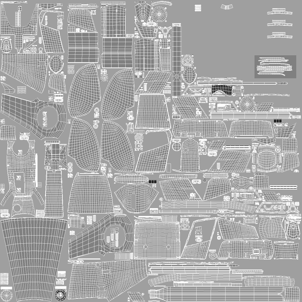 3D model Eurocopter EC120 Colibri Simple Interior