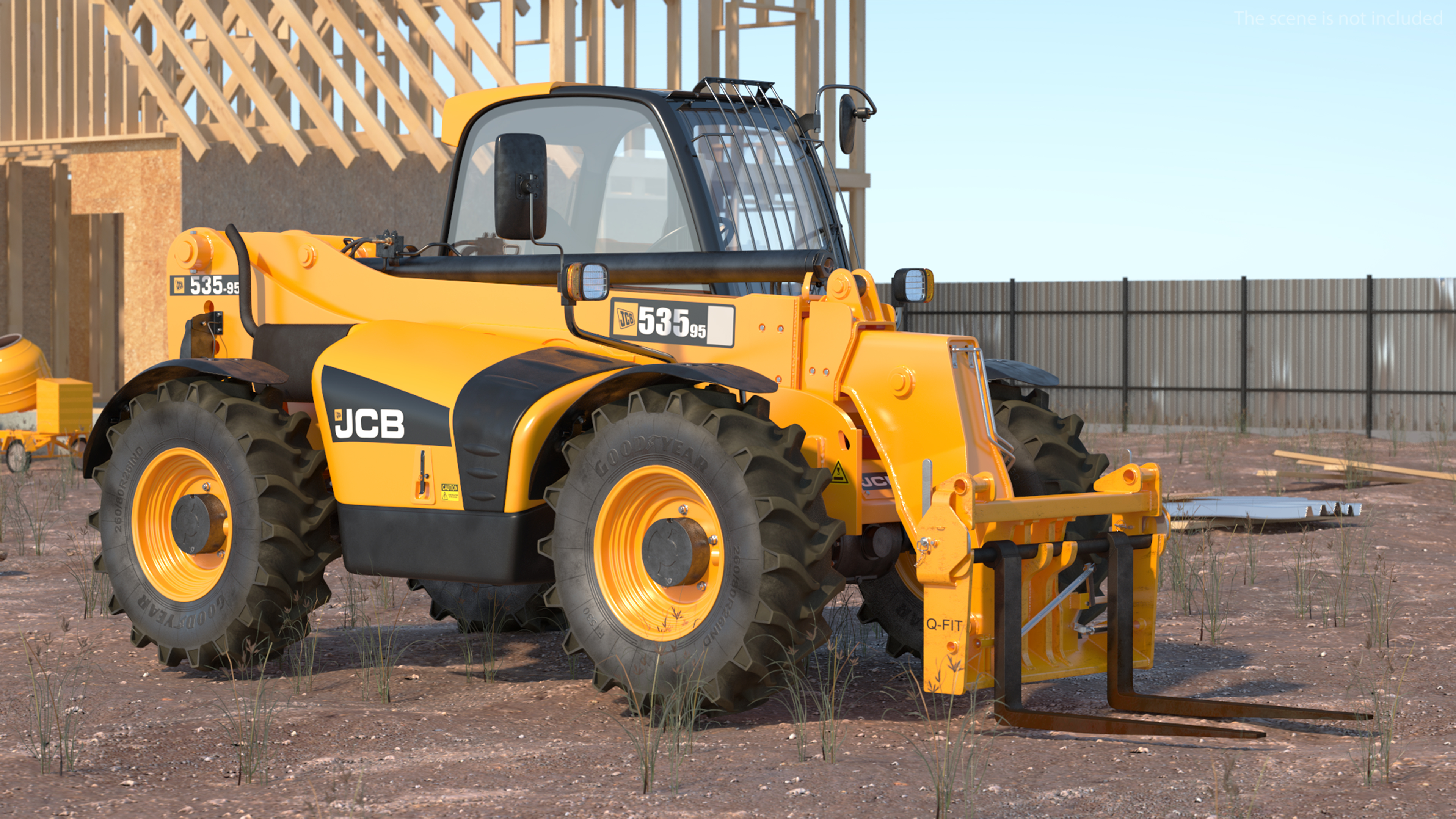 Telescopic Handler JCB 535-95 3D model
