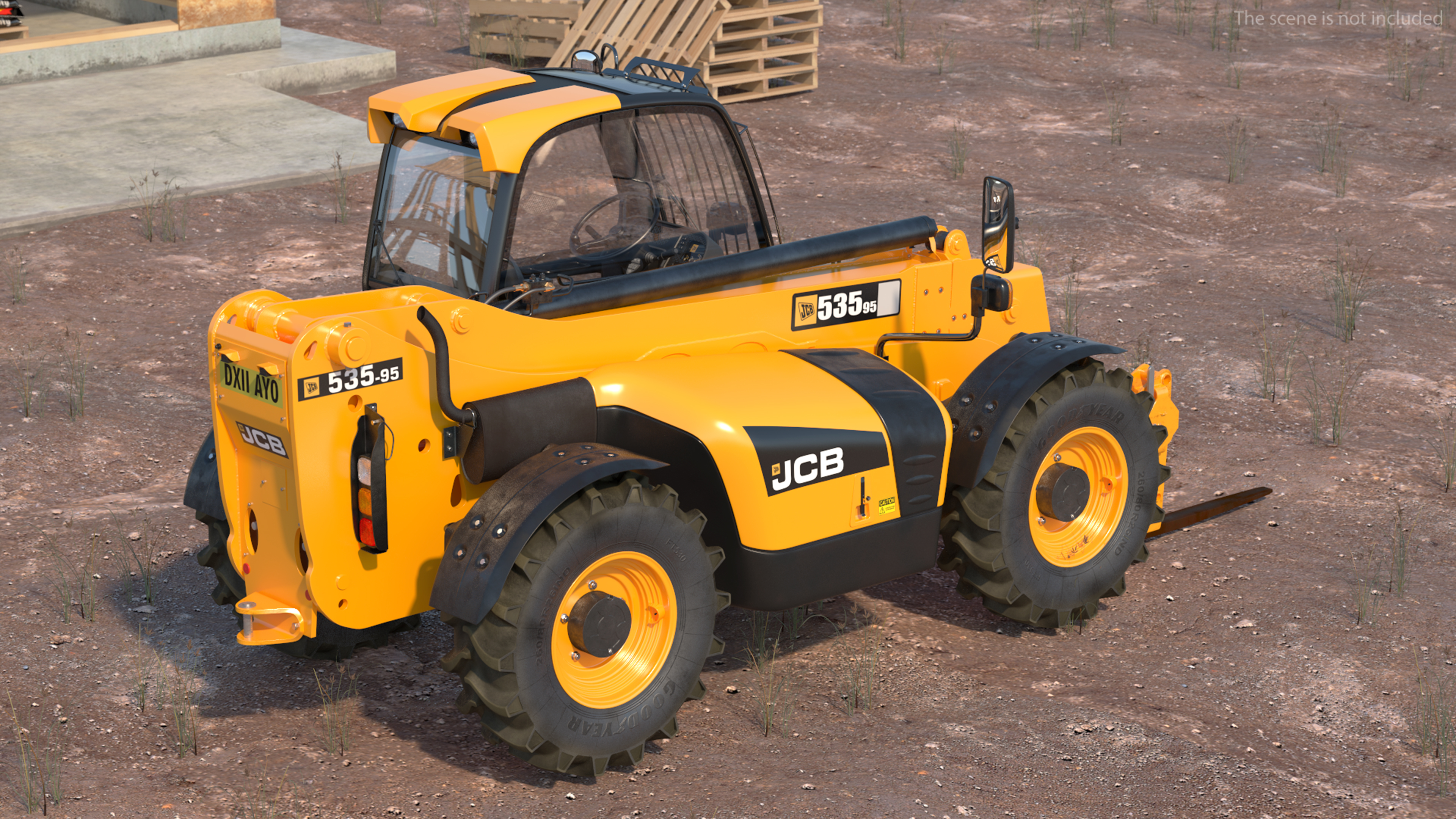 Telescopic Handler JCB 535-95 3D model