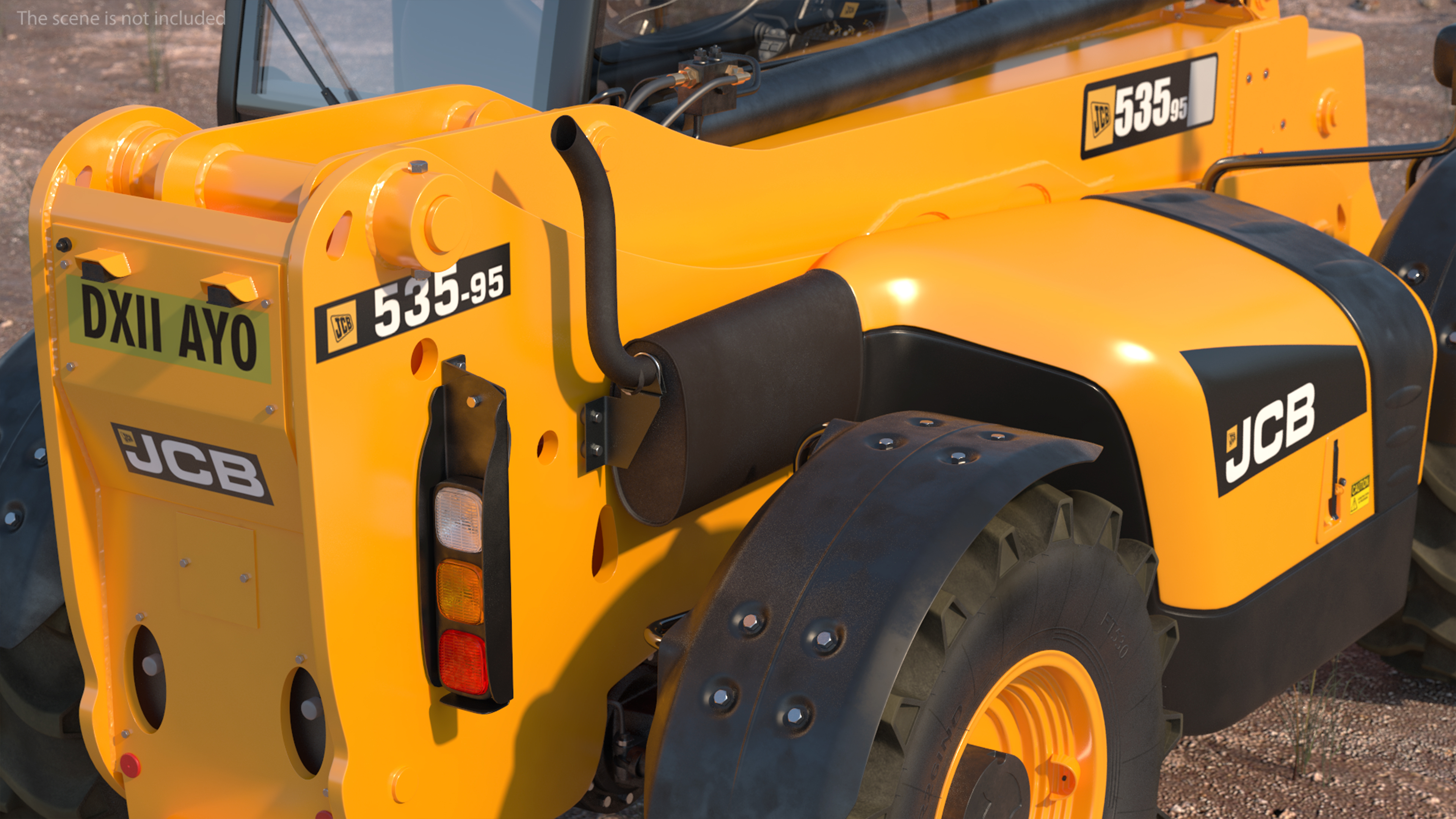 Telescopic Handler JCB 535-95 3D model