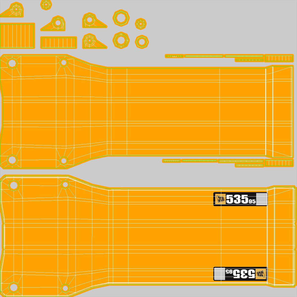 Telescopic Handler JCB 535-95 3D model