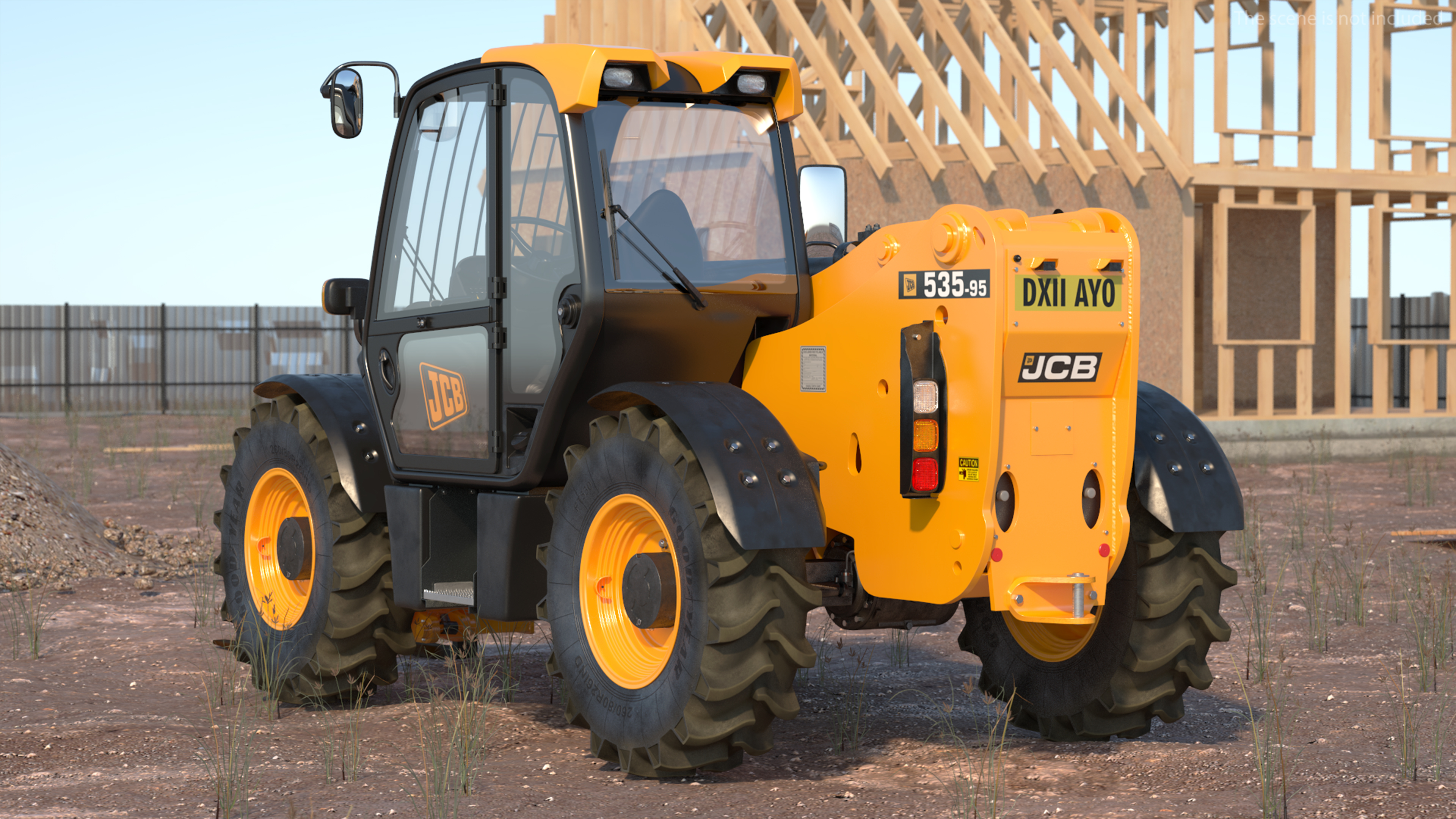 Telescopic Handler JCB 535-95 3D model
