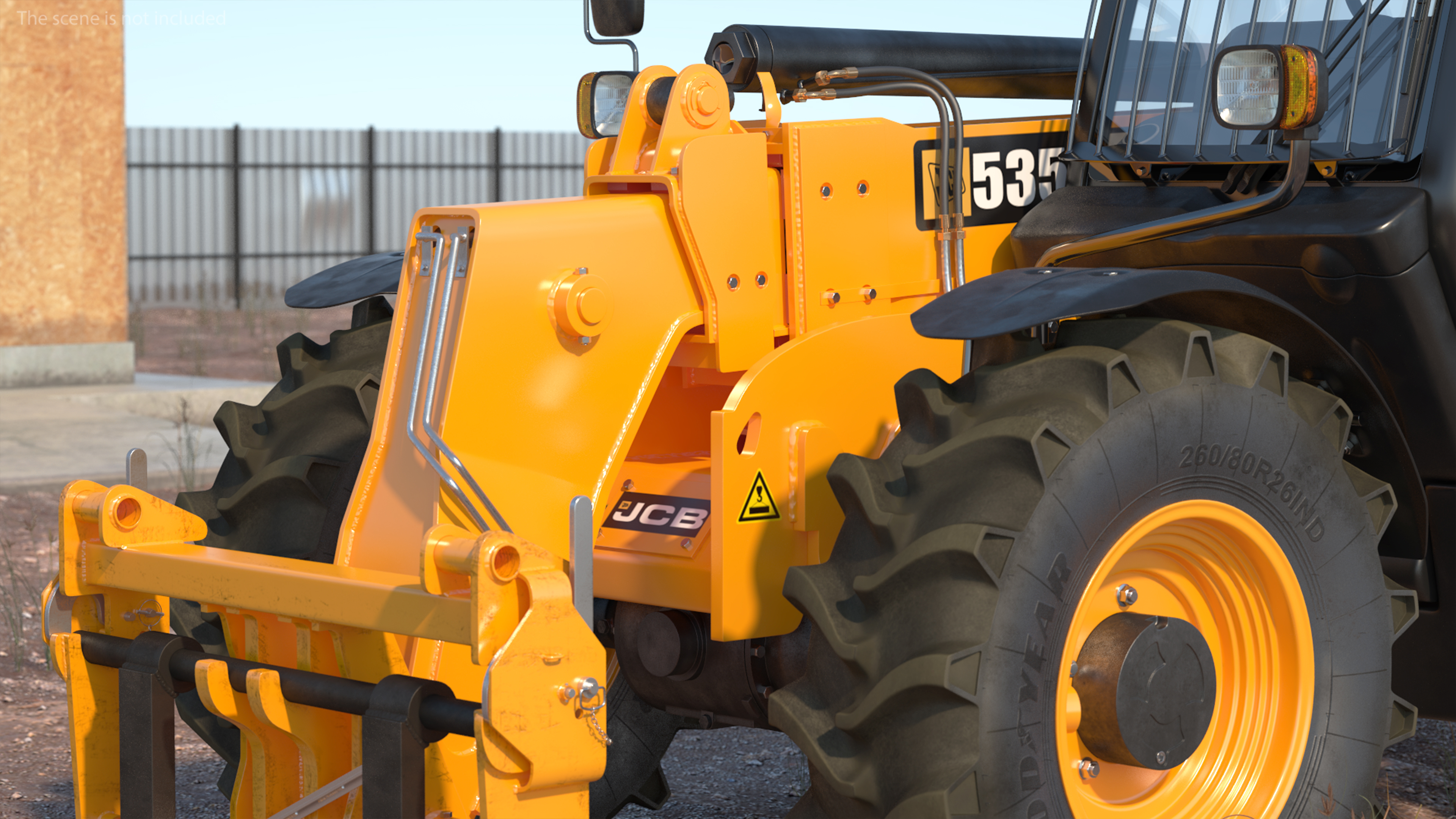 Telescopic Handler JCB 535-95 3D model