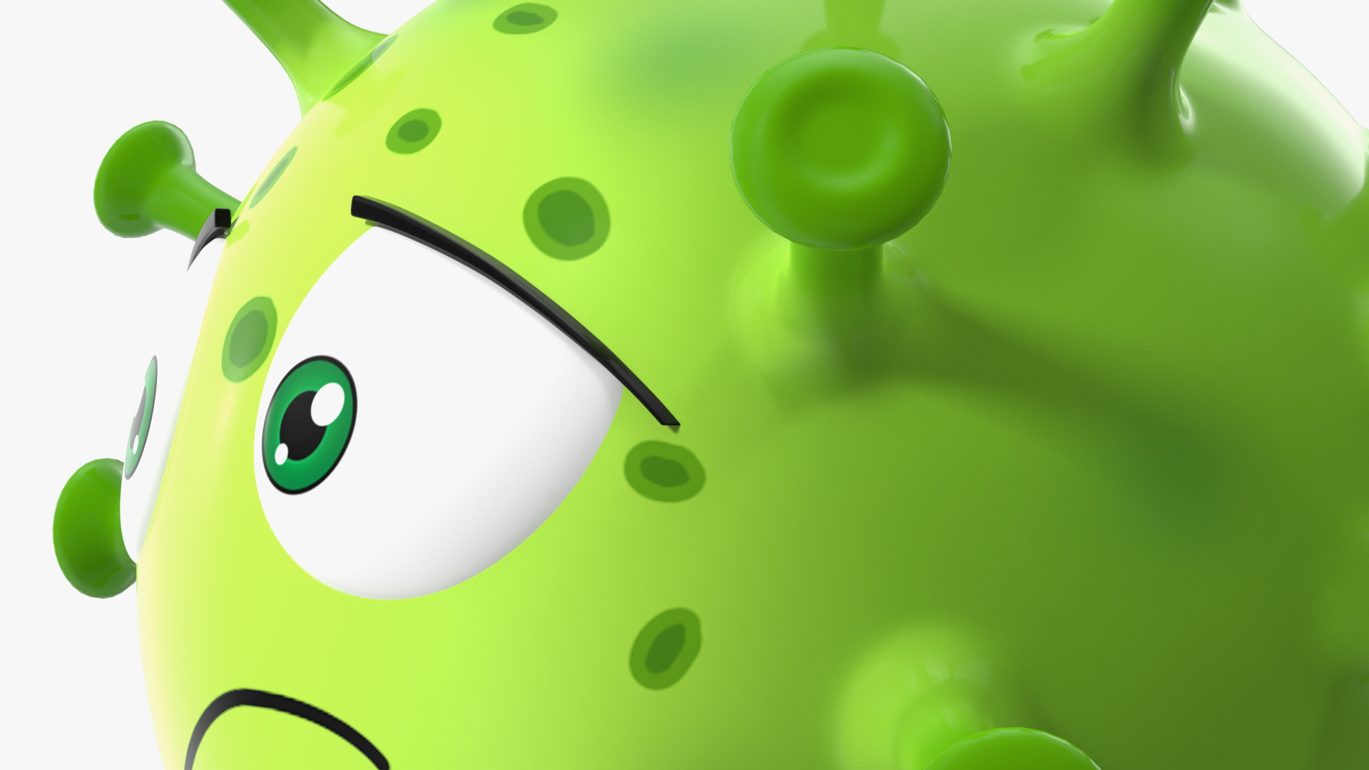 3D model Covid Emoji Sad