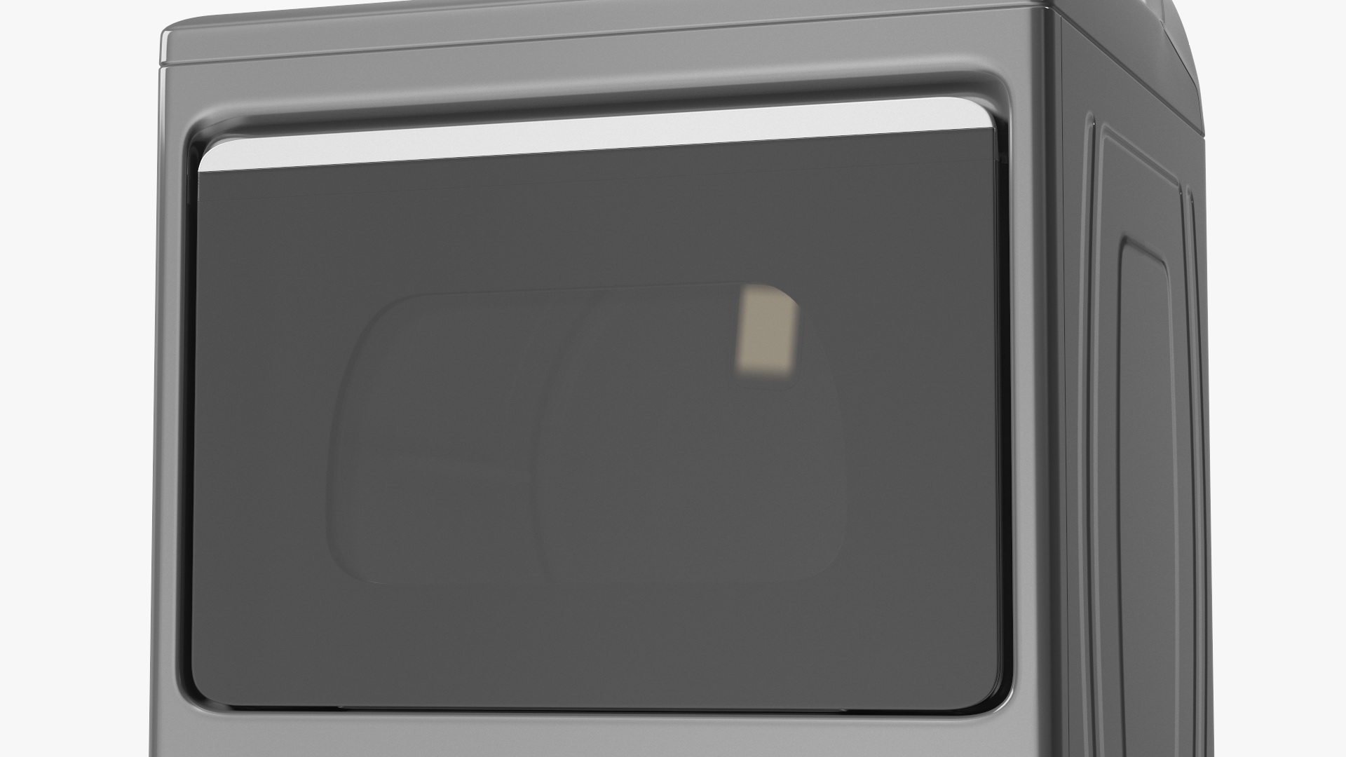Top Load Laundry Dryer Machine Metallic 3D model