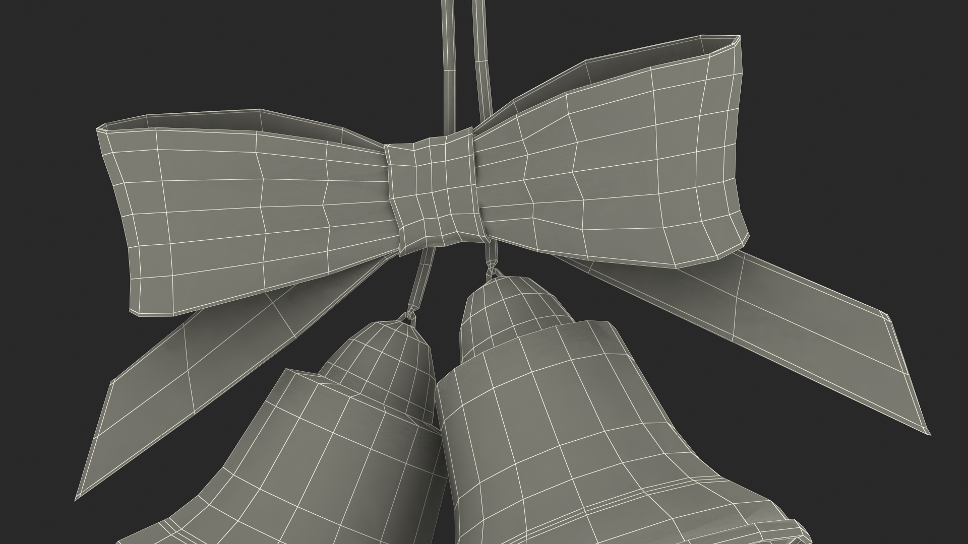 3D Holiday Christmas Bell with Bow