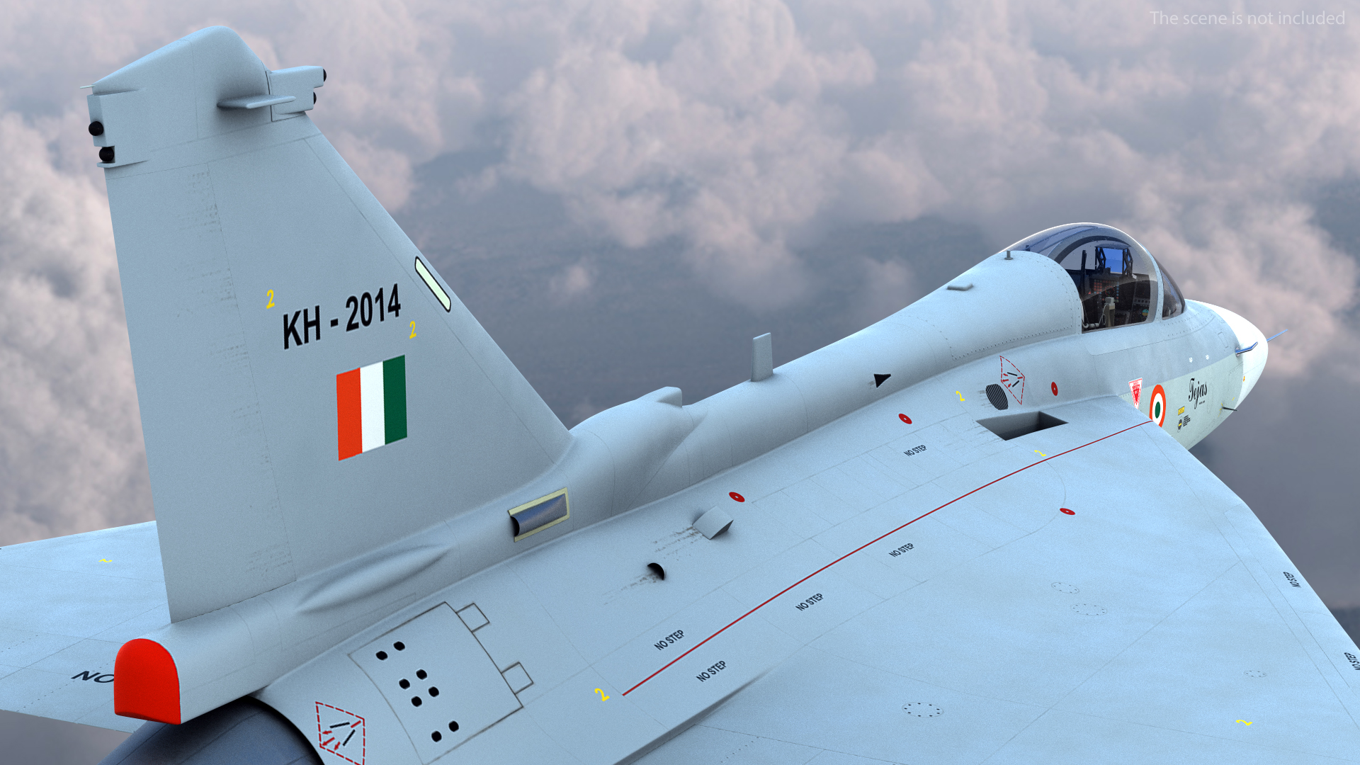 3D model HAL Tejas Multirole Light Fighter Flight