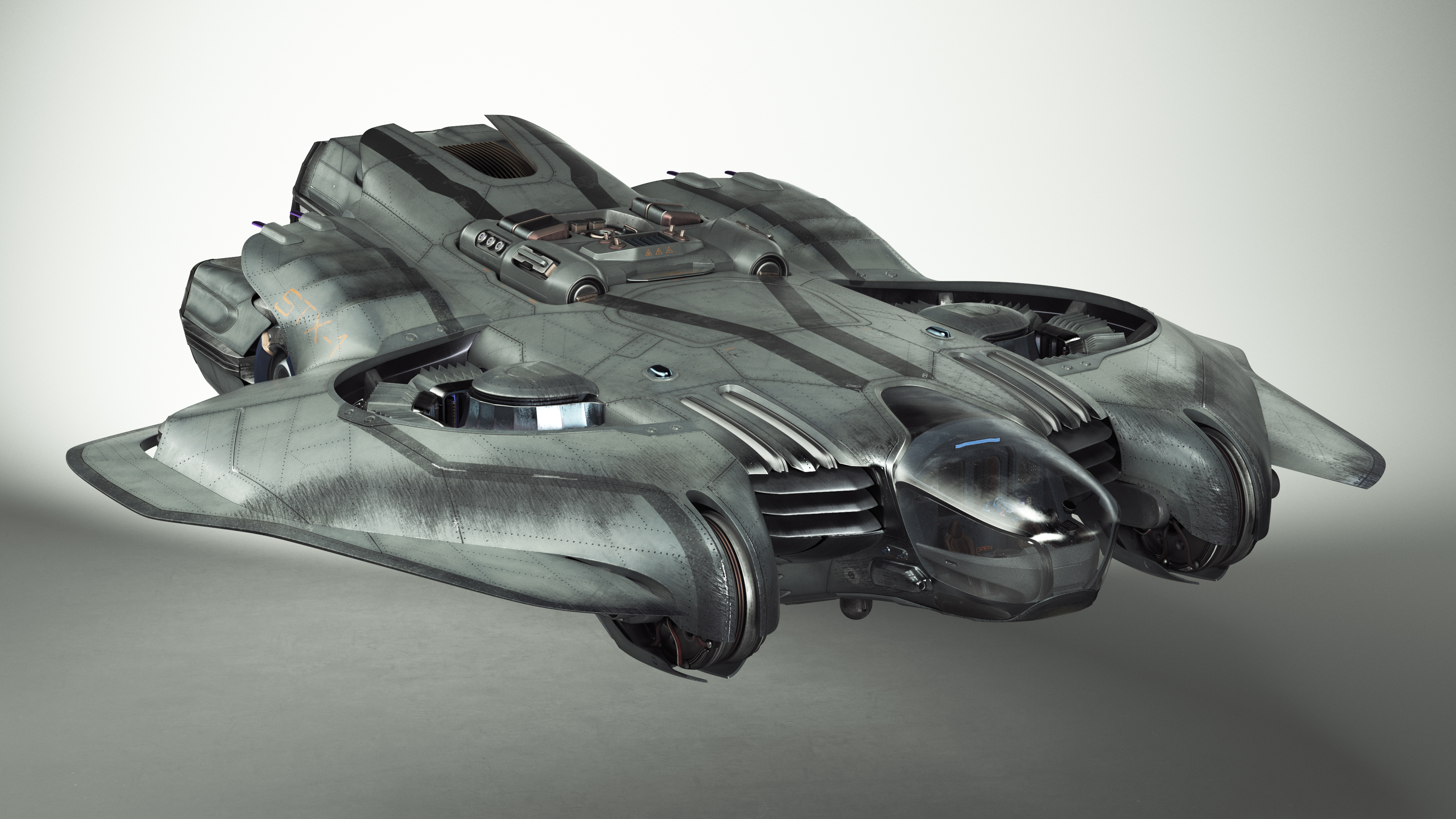 3D Futuristic Sci-Fi Dropship