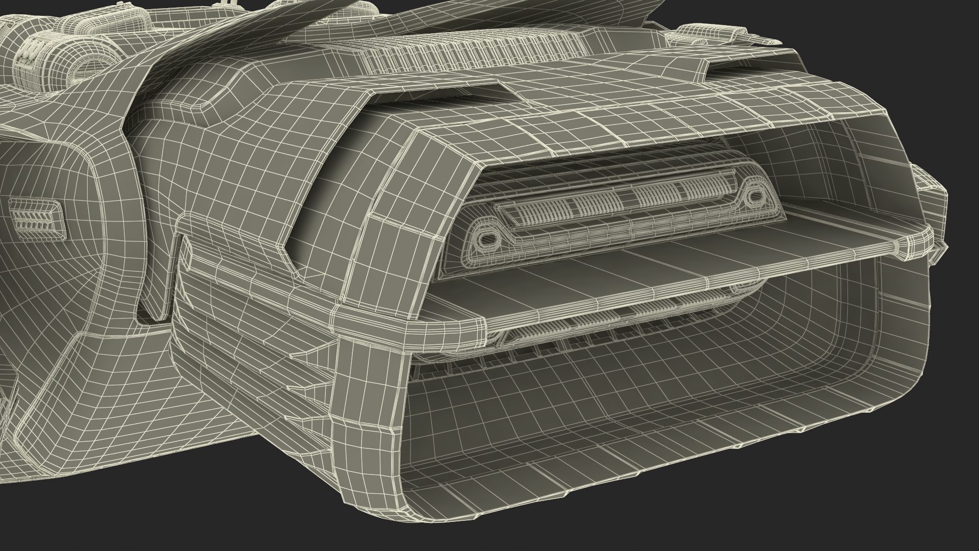 3D Futuristic Sci-Fi Dropship