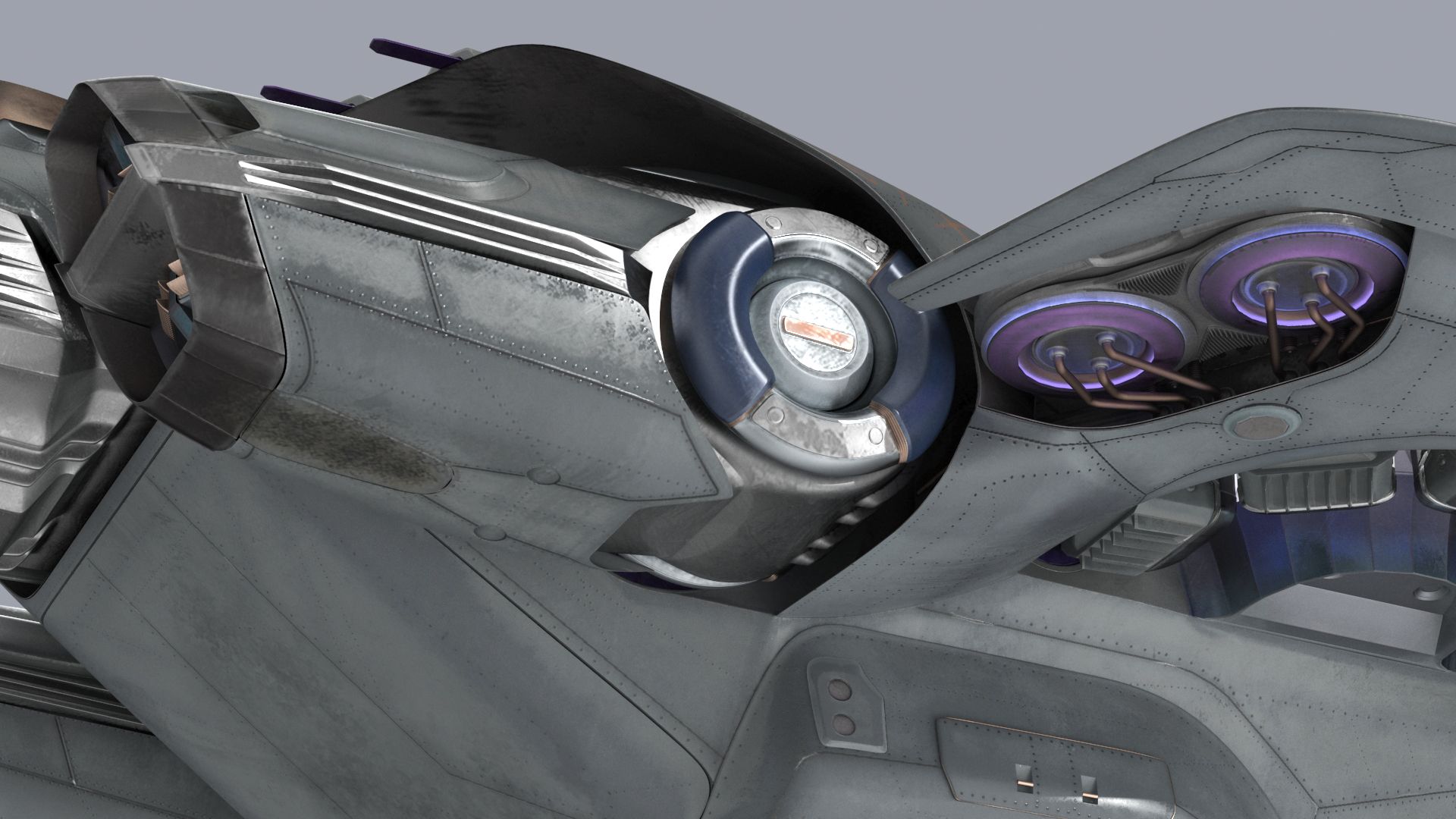 3D Futuristic Sci-Fi Dropship