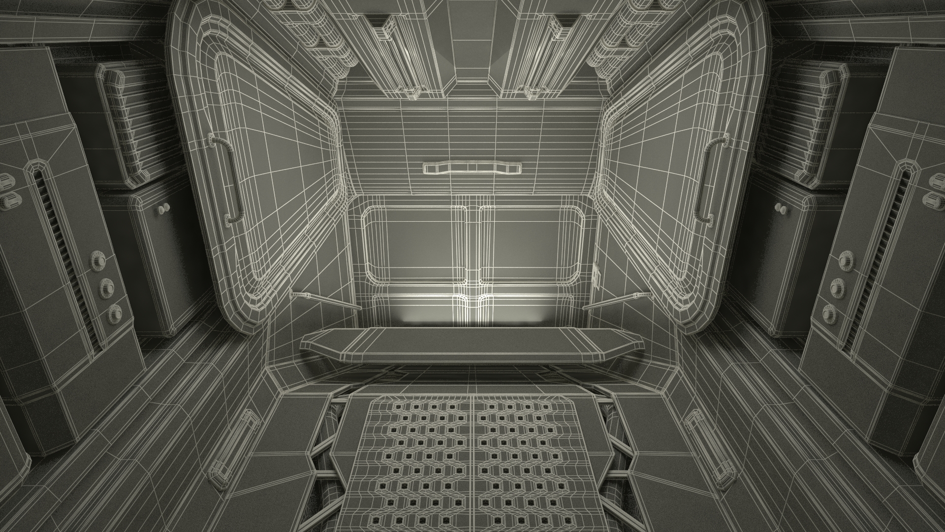 3D Futuristic Sci-Fi Dropship