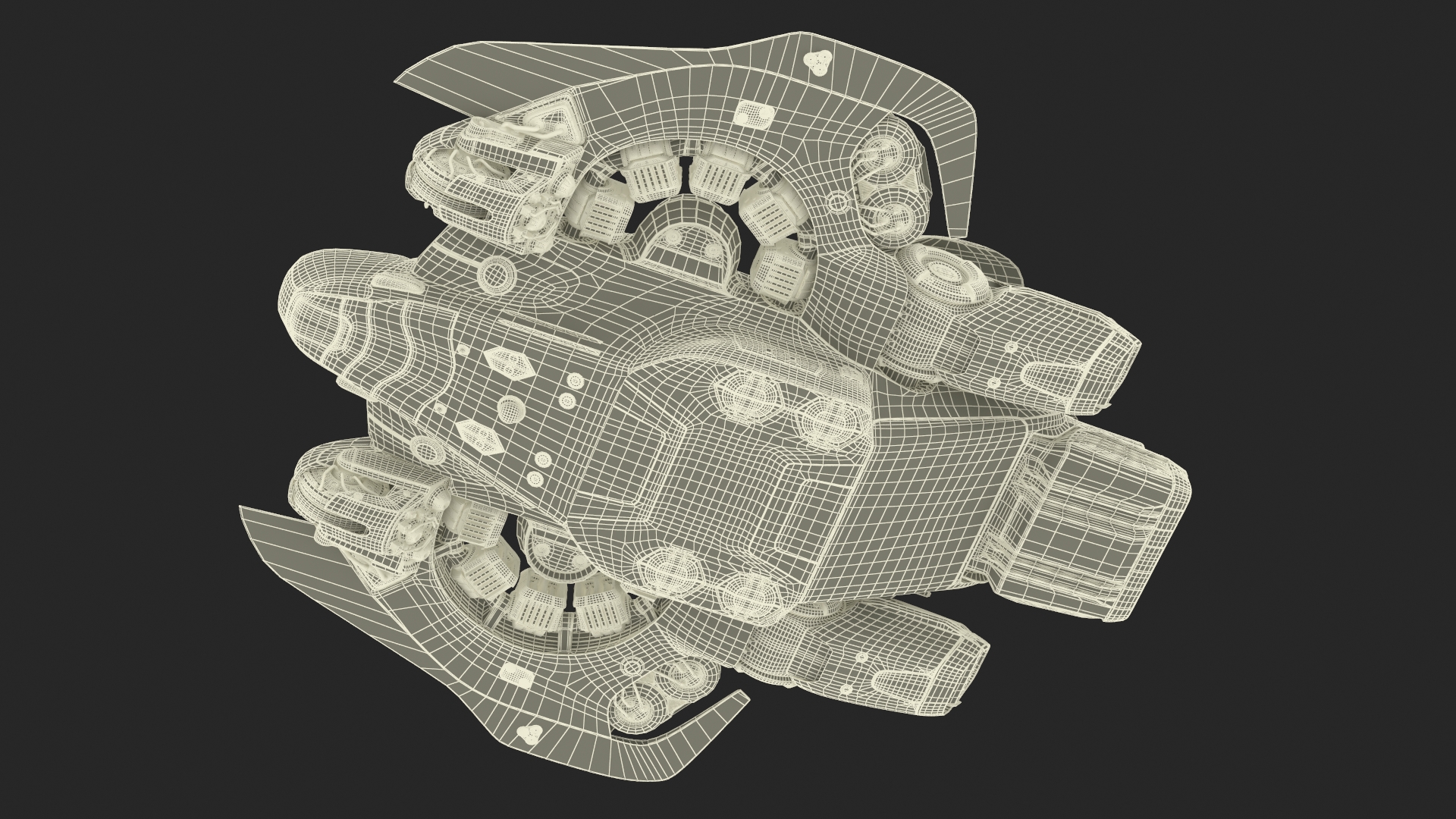 3D Futuristic Sci-Fi Dropship
