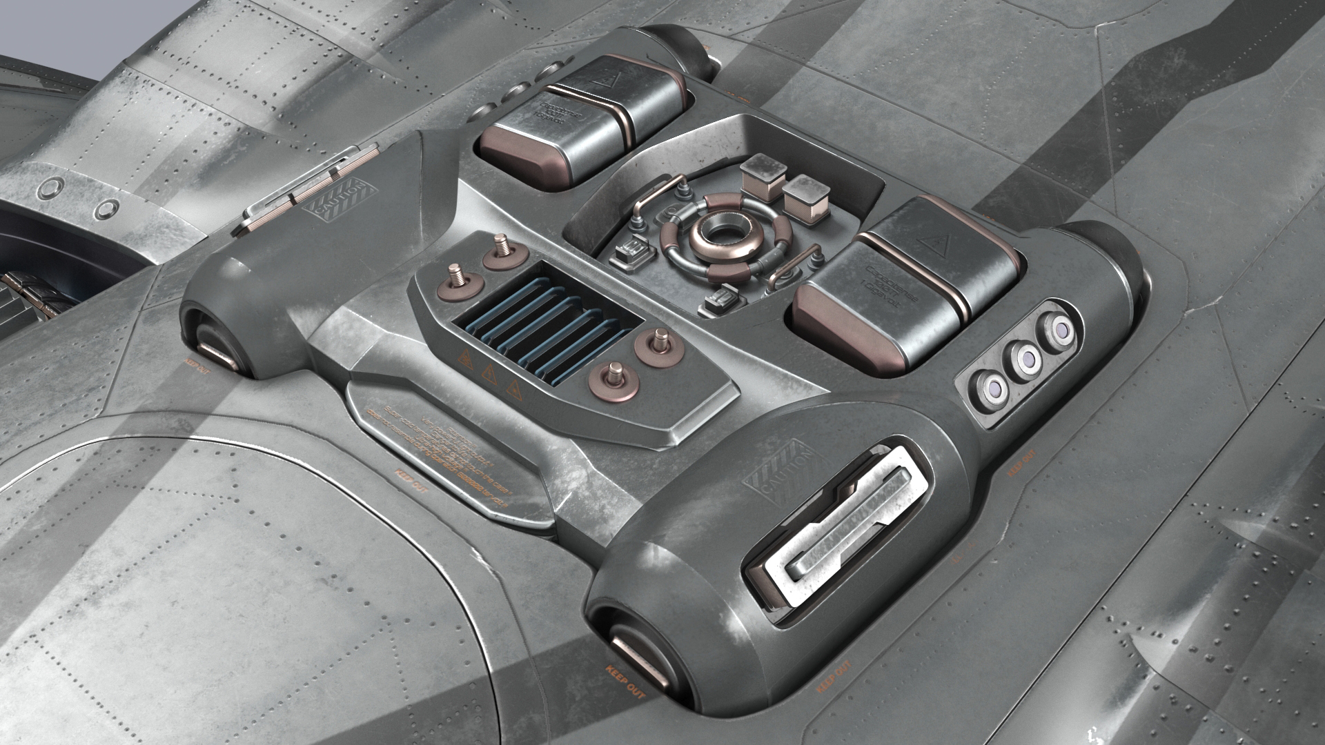 3D Futuristic Sci-Fi Dropship