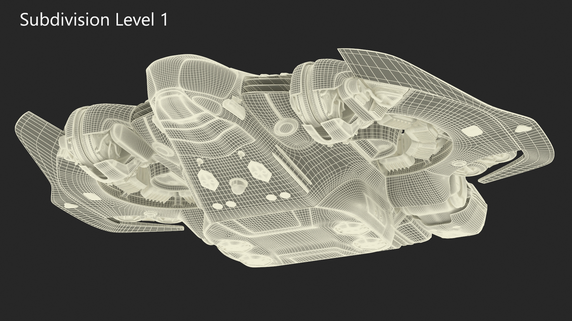 3D Futuristic Sci-Fi Dropship