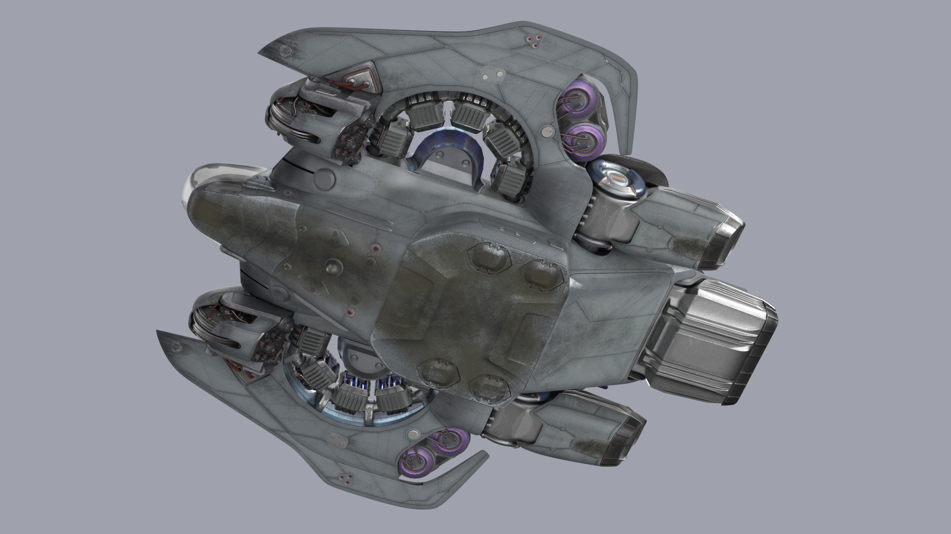 3D Futuristic Sci-Fi Dropship