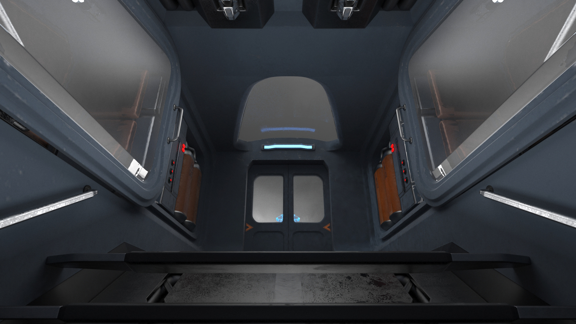 3D Futuristic Sci-Fi Dropship