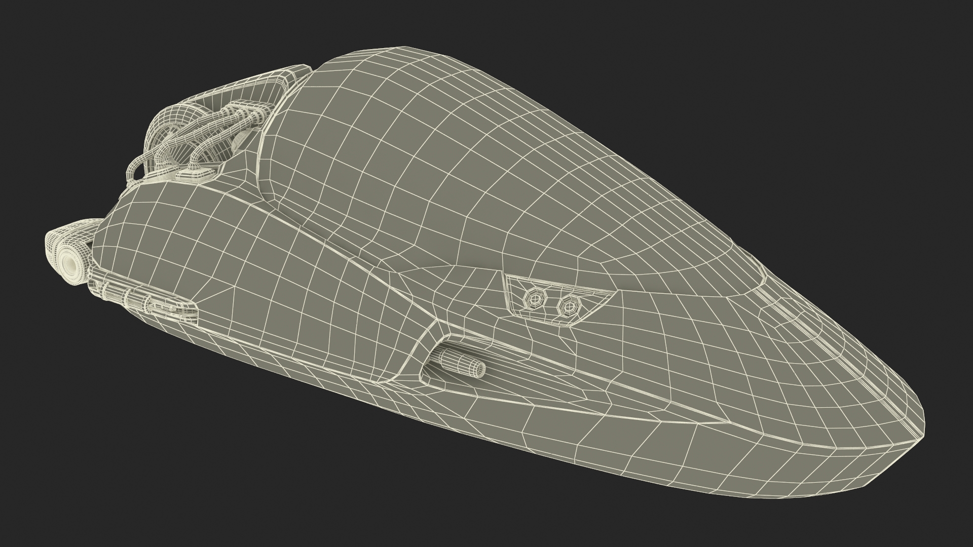 3D Futuristic Sci-Fi Dropship