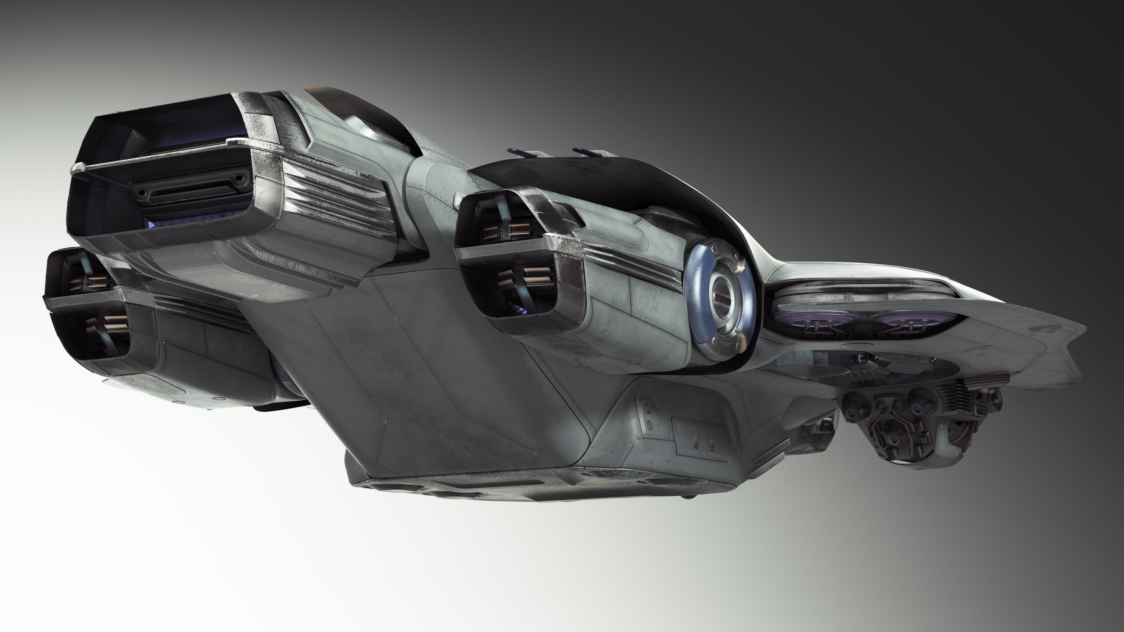 3D Futuristic Sci-Fi Dropship
