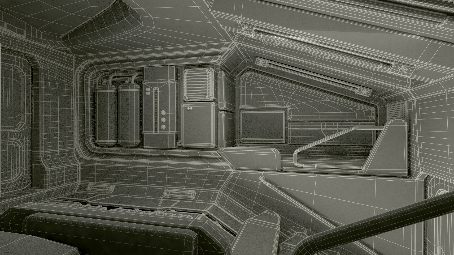 3D Futuristic Sci-Fi Dropship