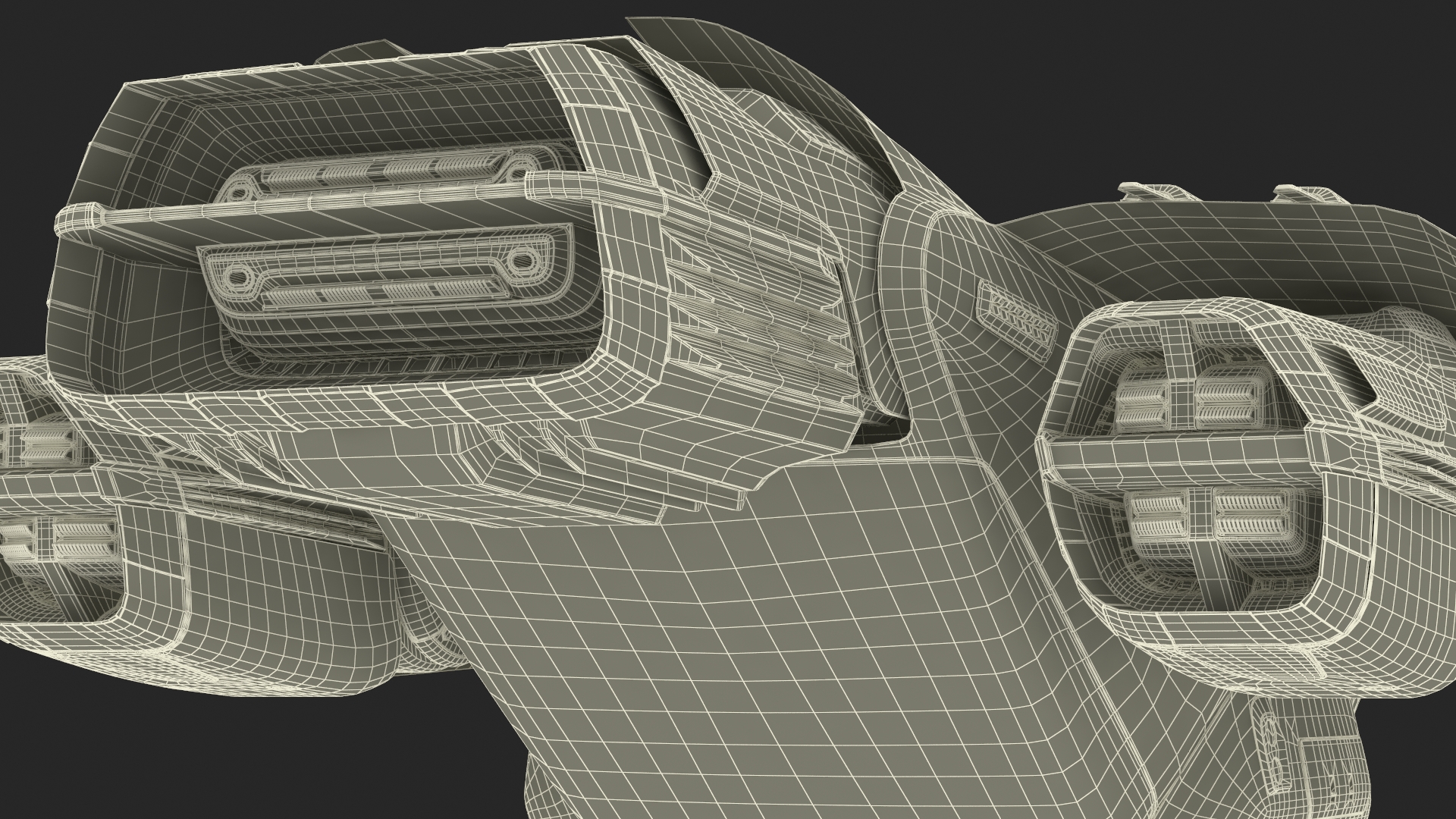 3D Futuristic Sci-Fi Dropship
