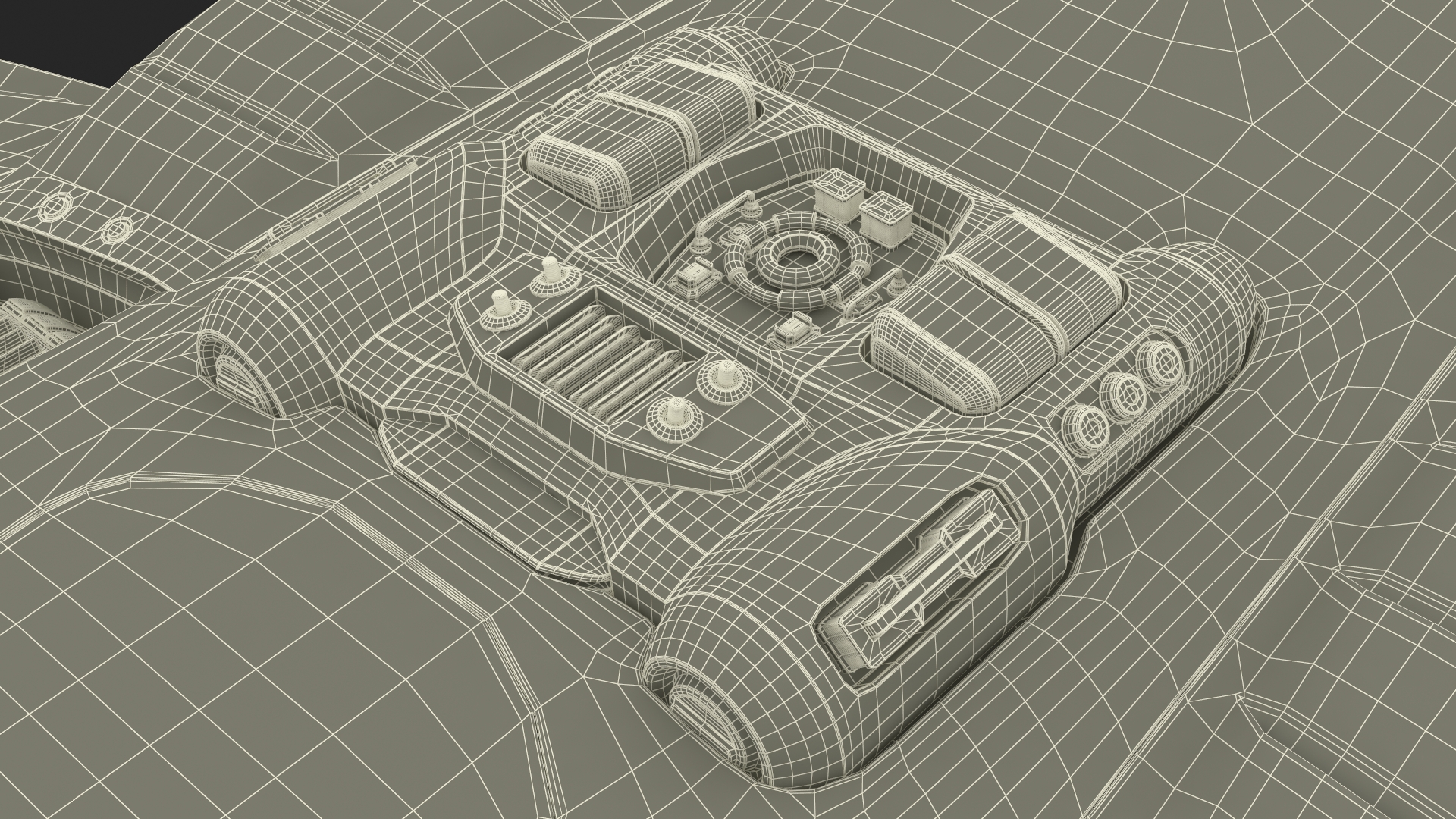 3D Futuristic Sci-Fi Dropship