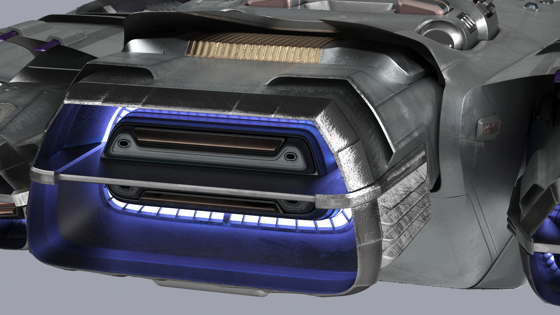 3D Futuristic Sci-Fi Dropship