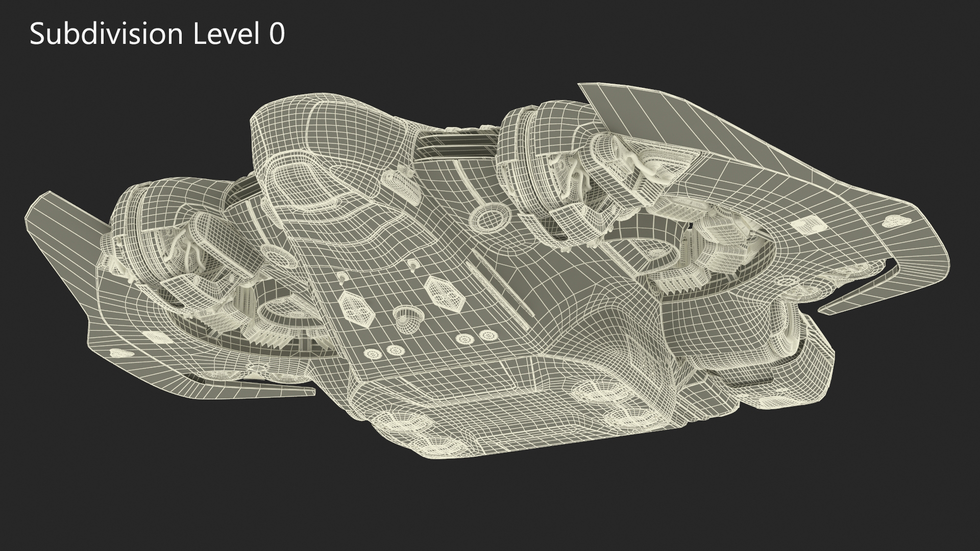 3D Futuristic Sci-Fi Dropship