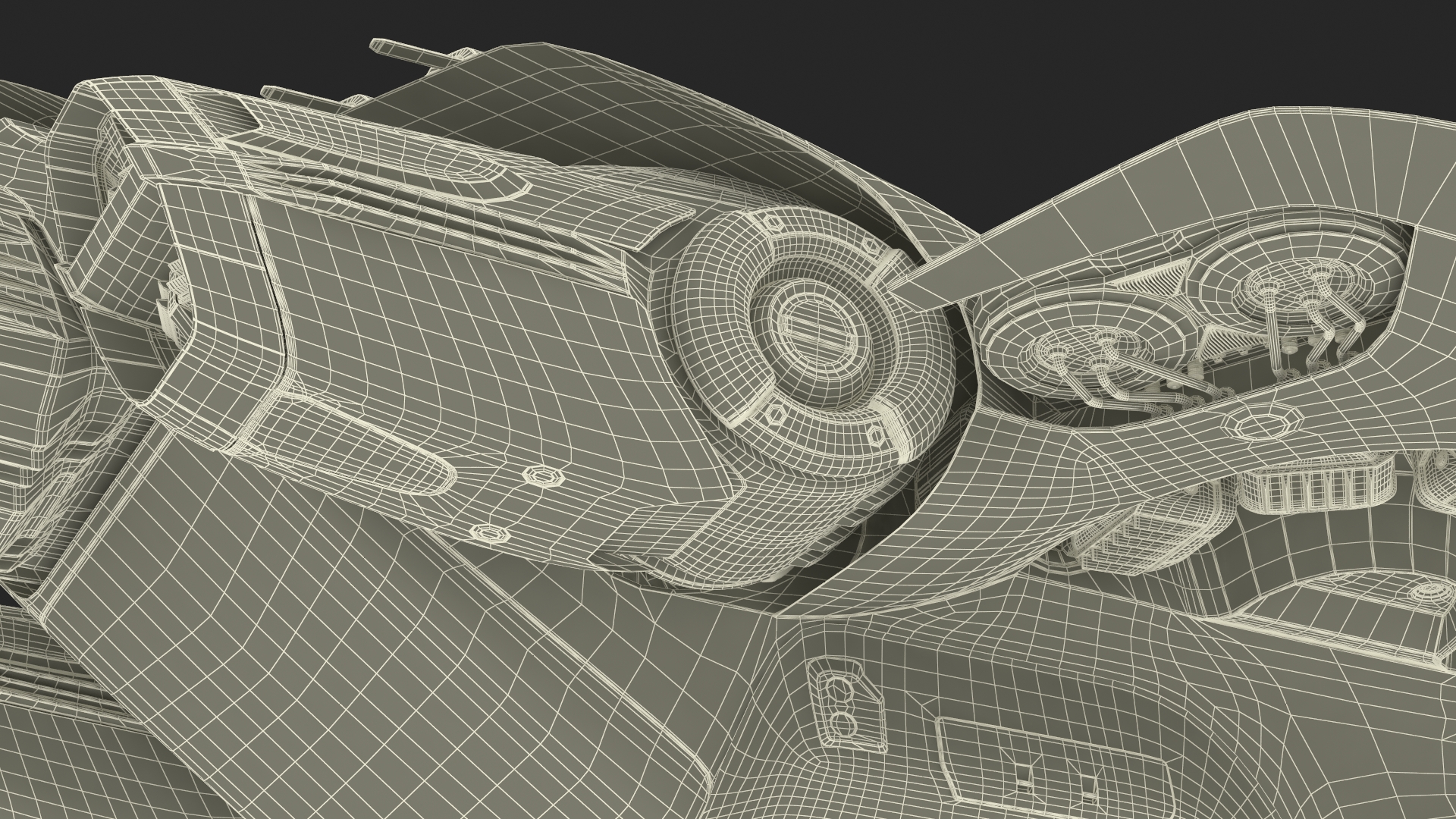3D Futuristic Sci-Fi Dropship