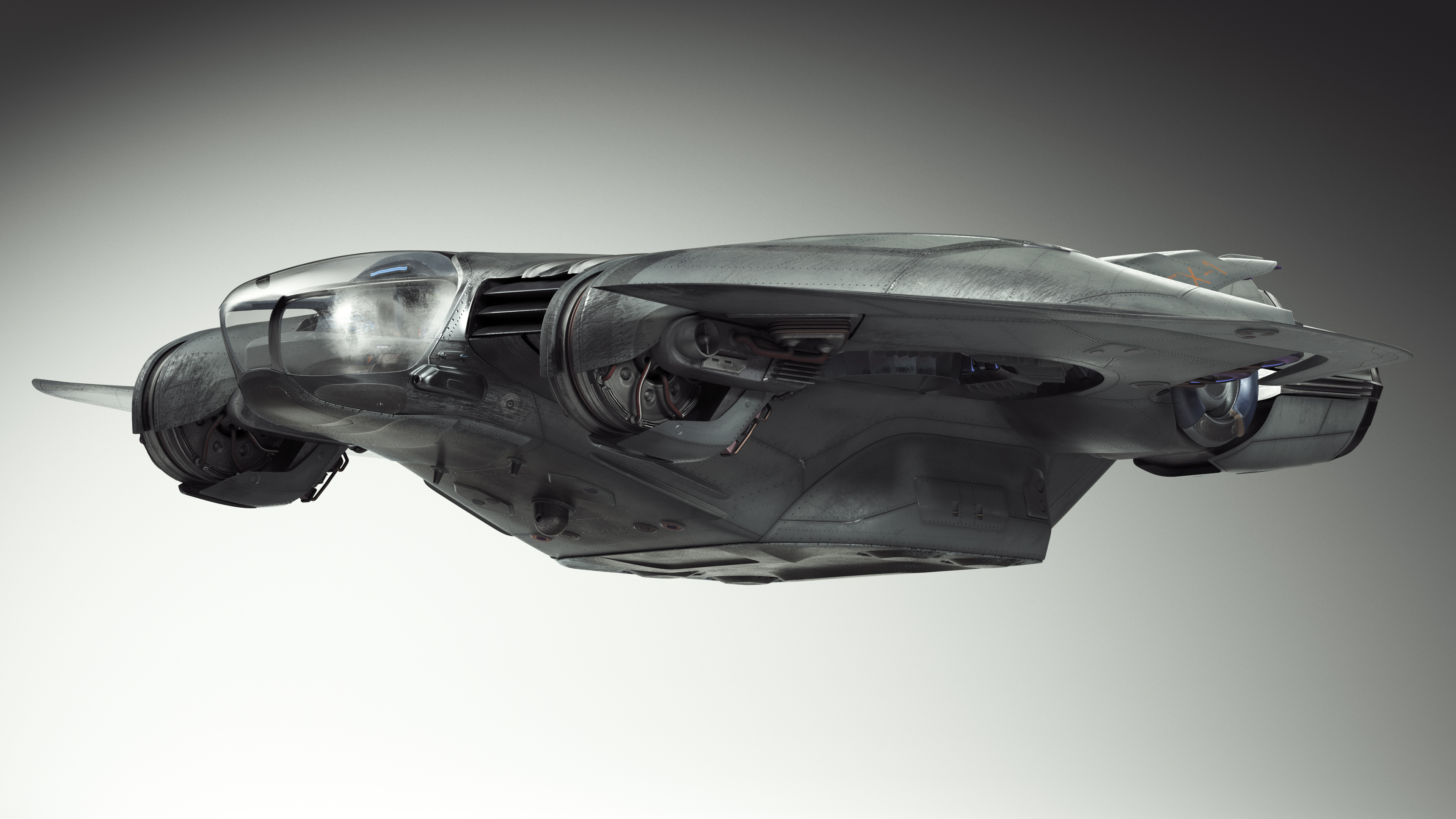 3D Futuristic Sci-Fi Dropship