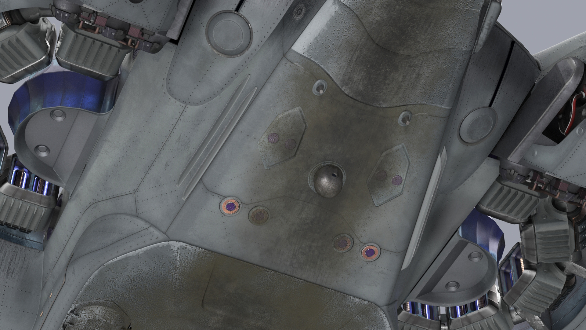 3D Futuristic Sci-Fi Dropship