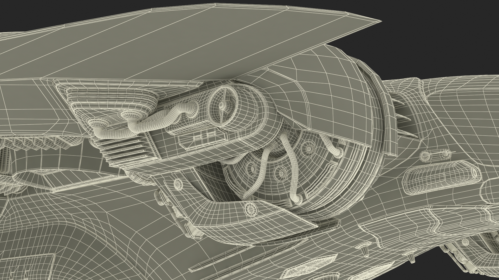 3D Futuristic Sci-Fi Dropship