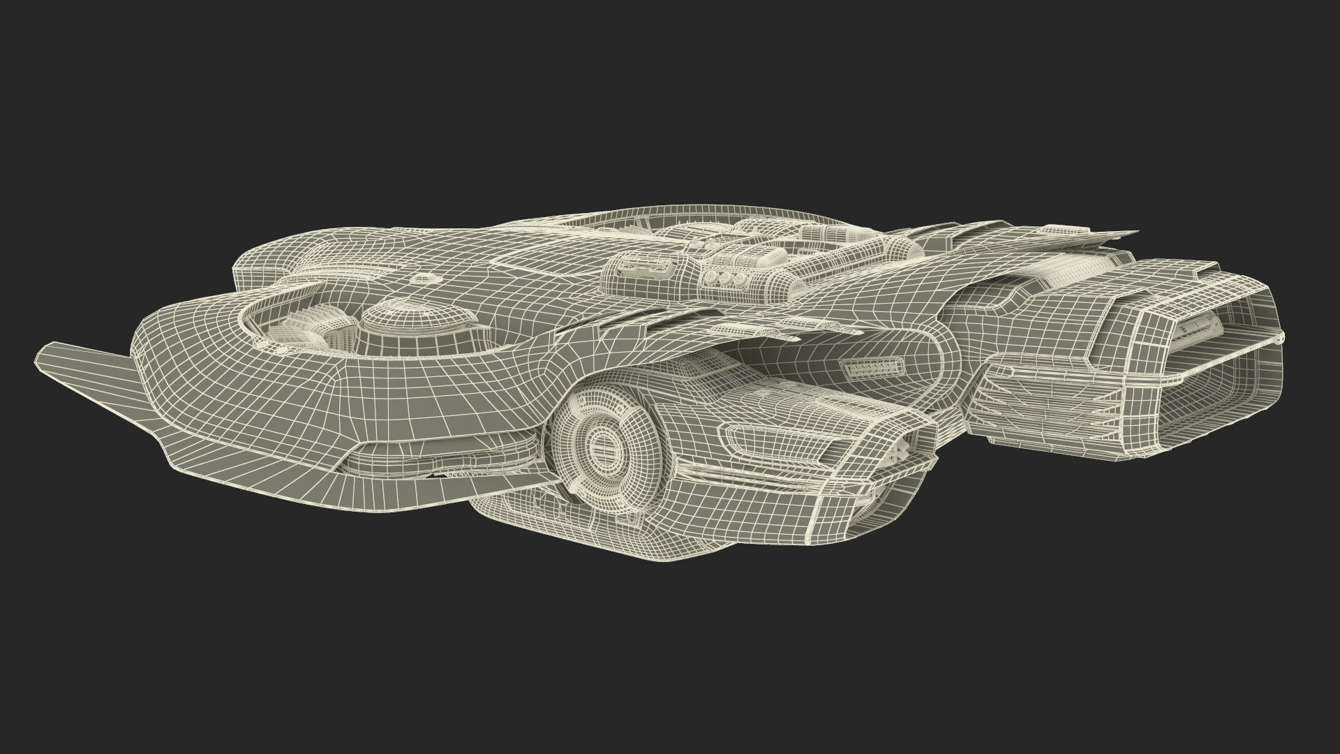 3D Futuristic Sci-Fi Dropship