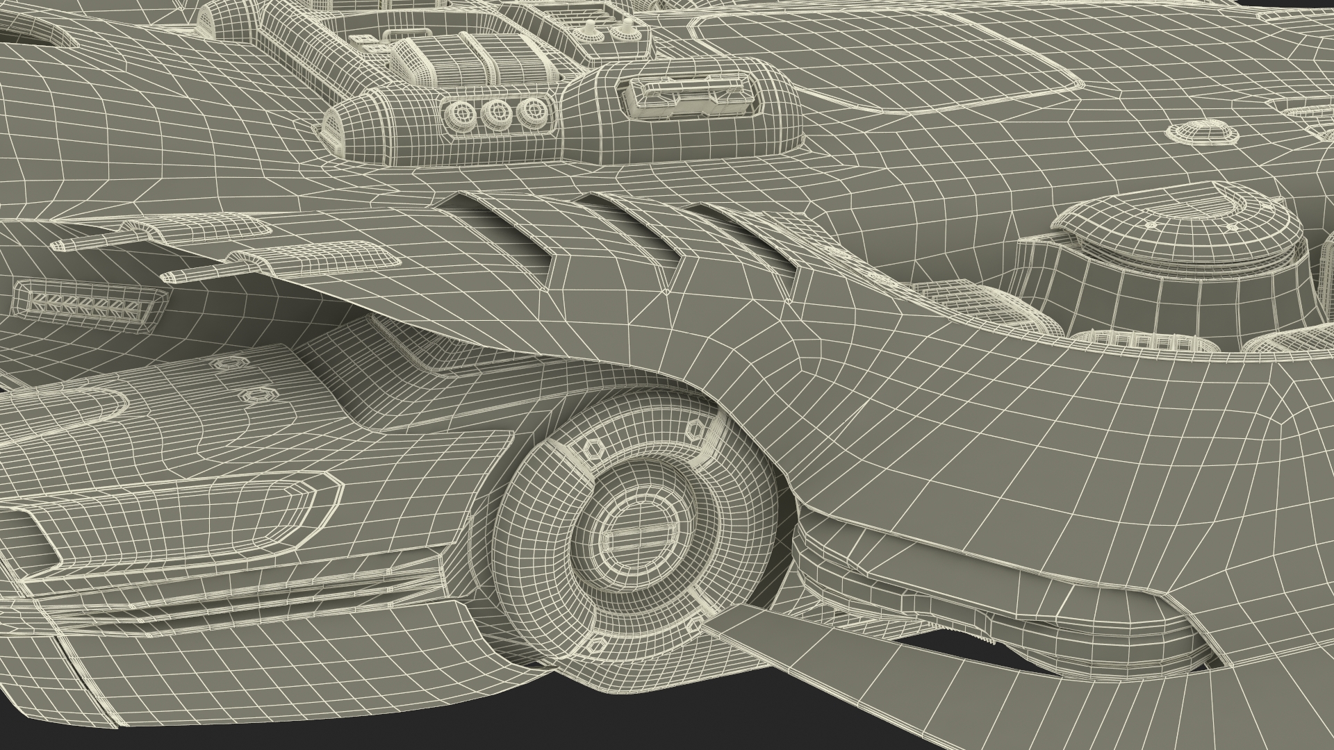 3D Futuristic Sci-Fi Dropship