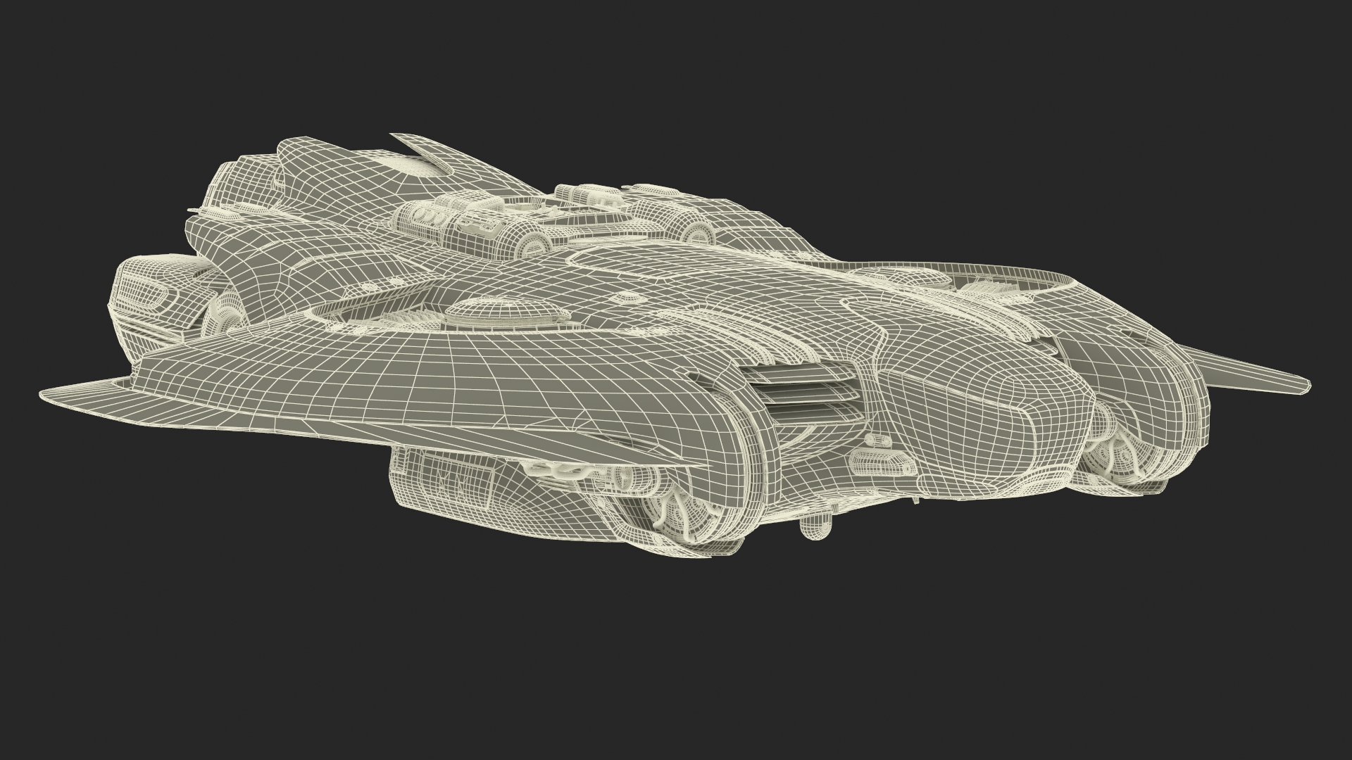 3D Futuristic Sci-Fi Dropship