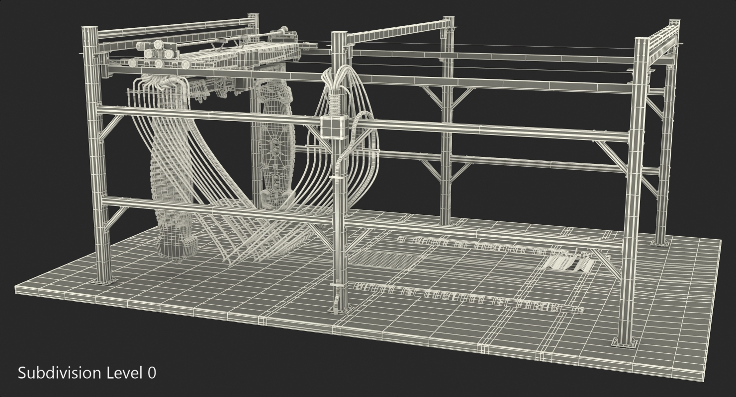 Carwash System Generic Rigged 3D model