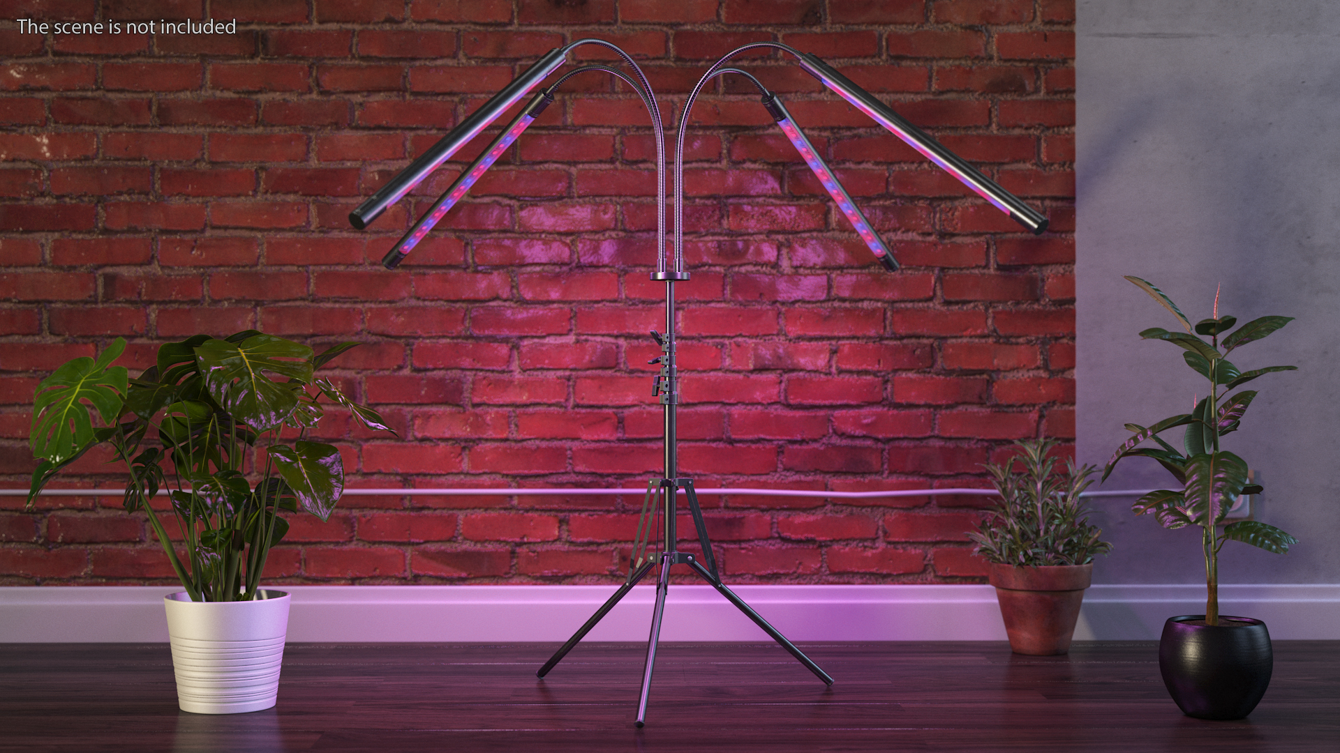 Grow LED Lamp with Short Stand Full Spectrum 3D model