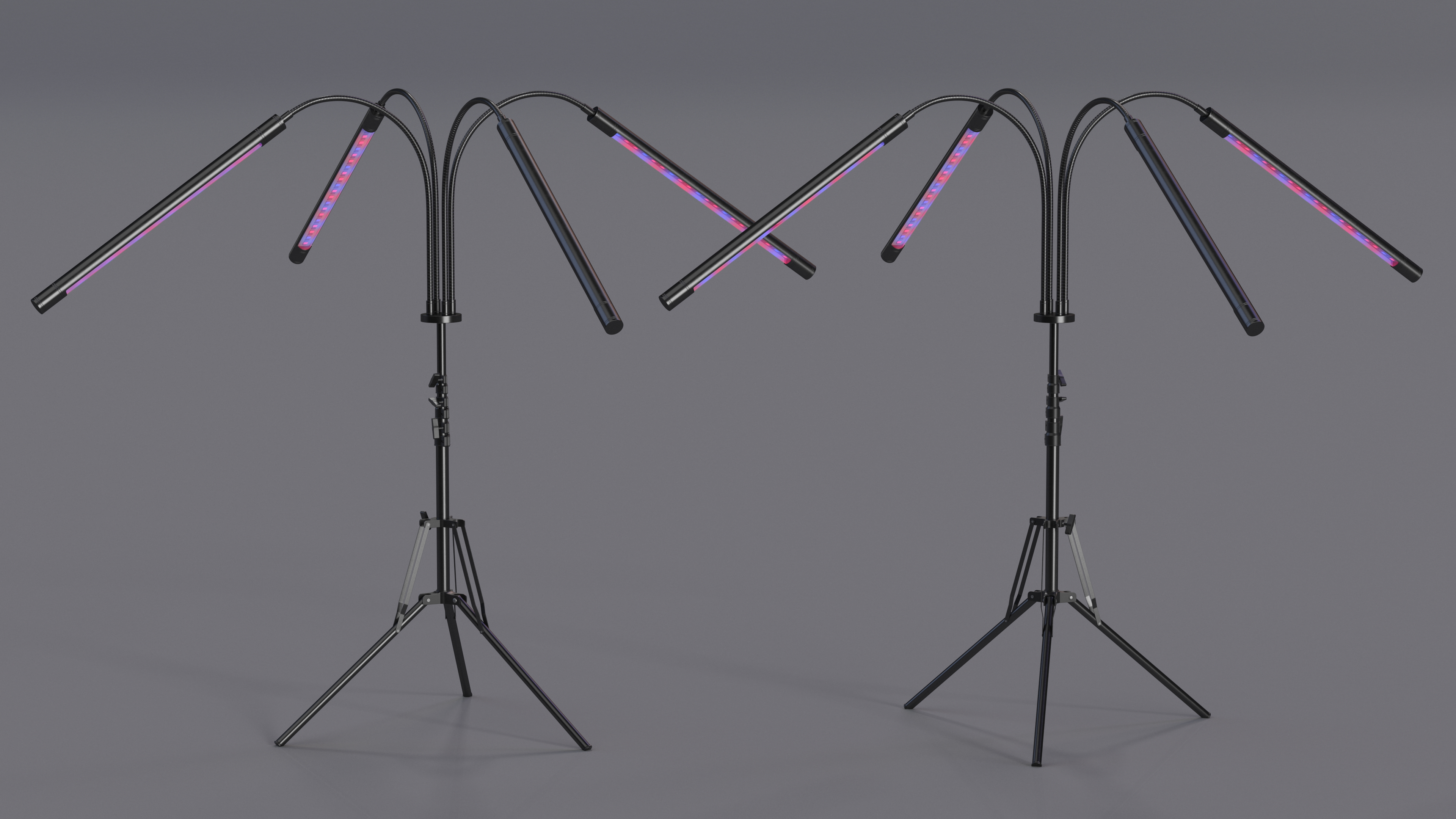 Grow LED Lamp with Short Stand Full Spectrum 3D model