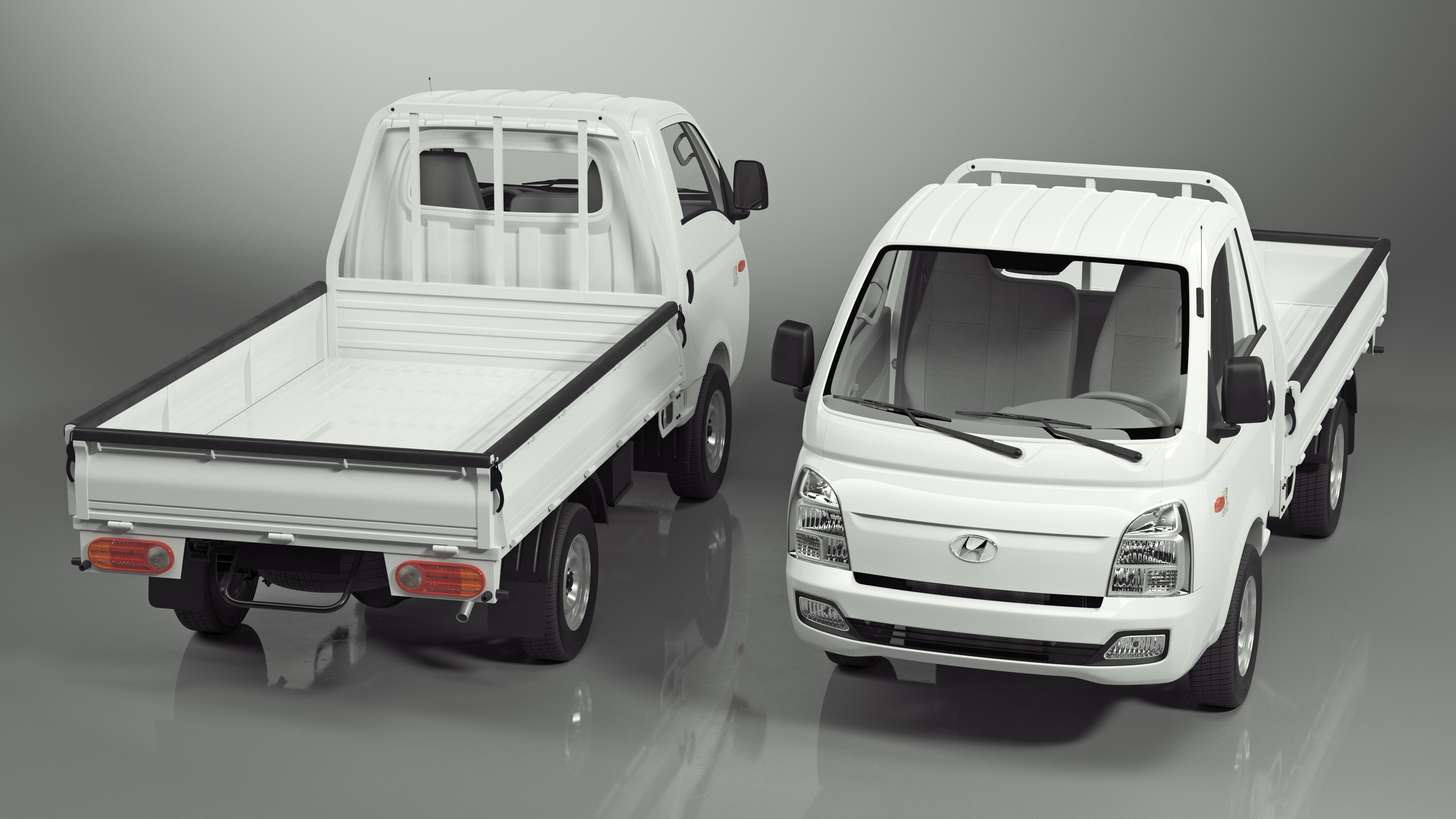 Flatbed Truck Hyundai HR 2023 3D model
